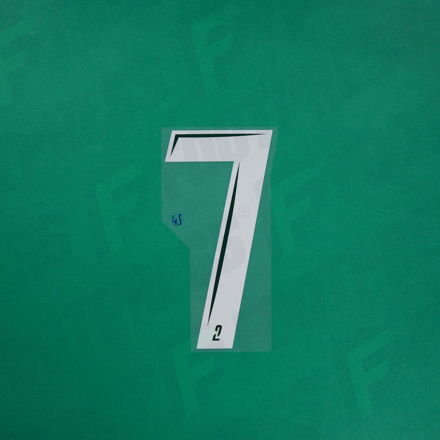 Flocage Officiel - Red Star FC, Grand Chiffre 7 Plein, Ligue 2, Away, Blanc