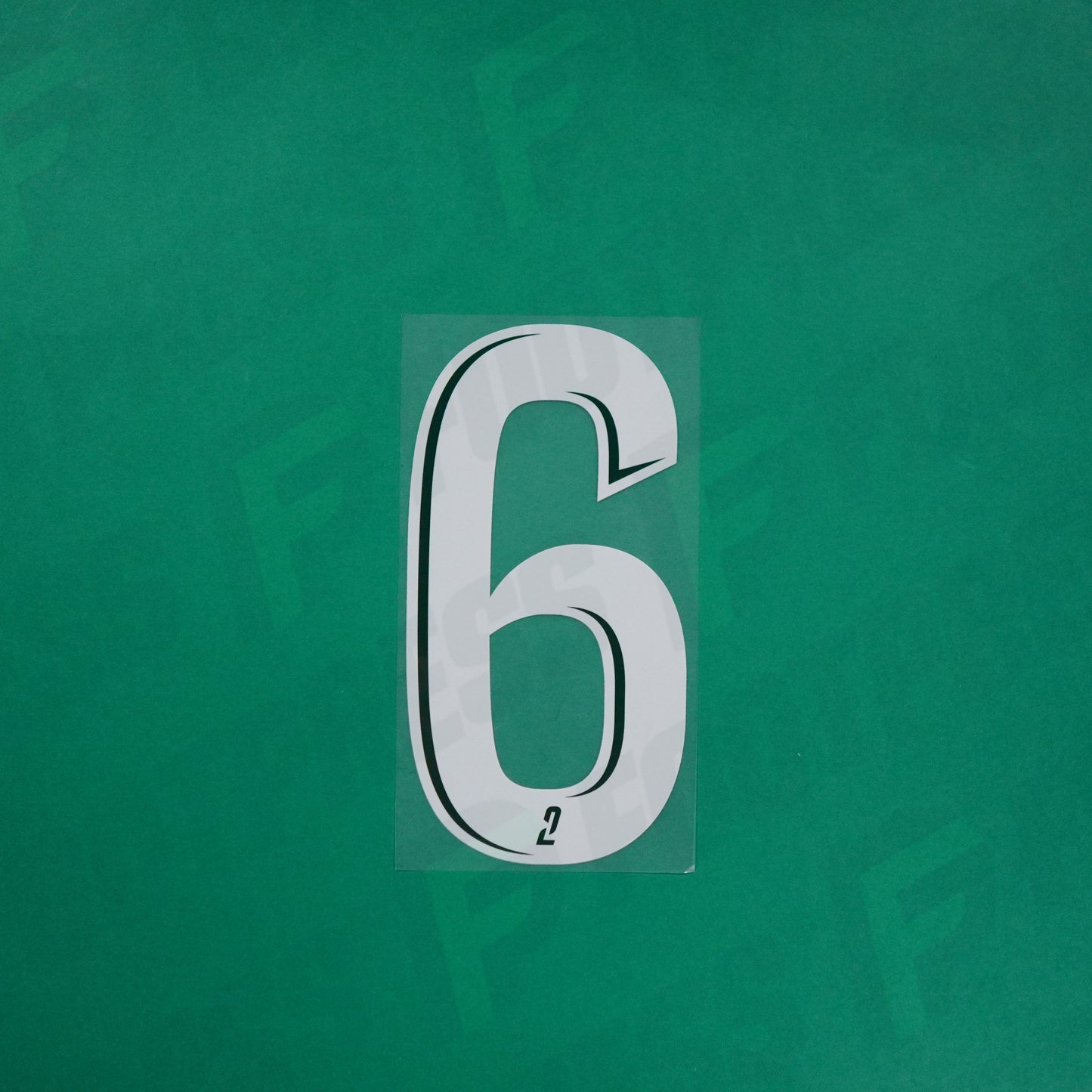 Flocage Officiel - Red Star FC, Grand Chiffre 6 Plein, Ligue 2, Away, Blanc