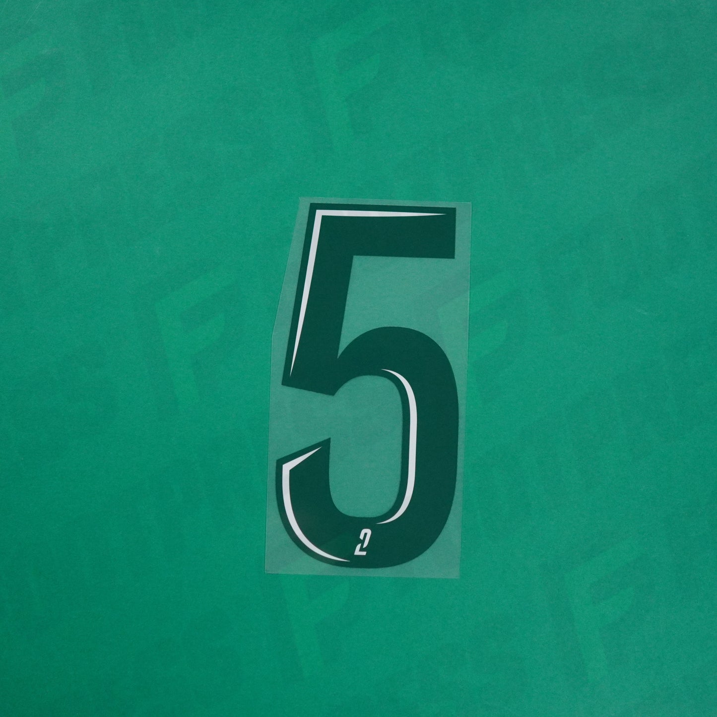Flocage Officiel - Red Star FC, Grand Chiffre 5 Plein, Ligue 2, Home, Vert