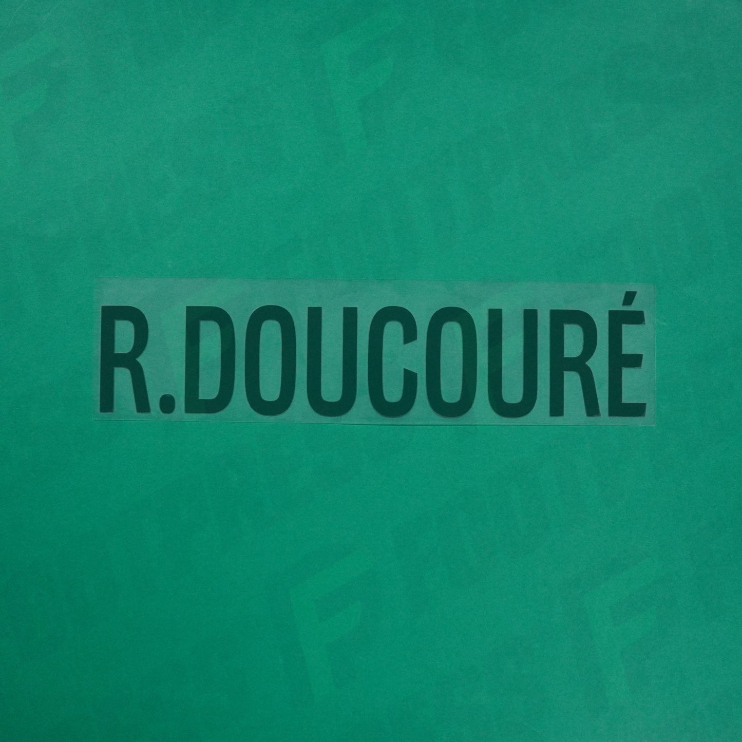 Flocage Officiel - Red Star FC, R.Doucouré, Ligue 2, Nom seul, Vert