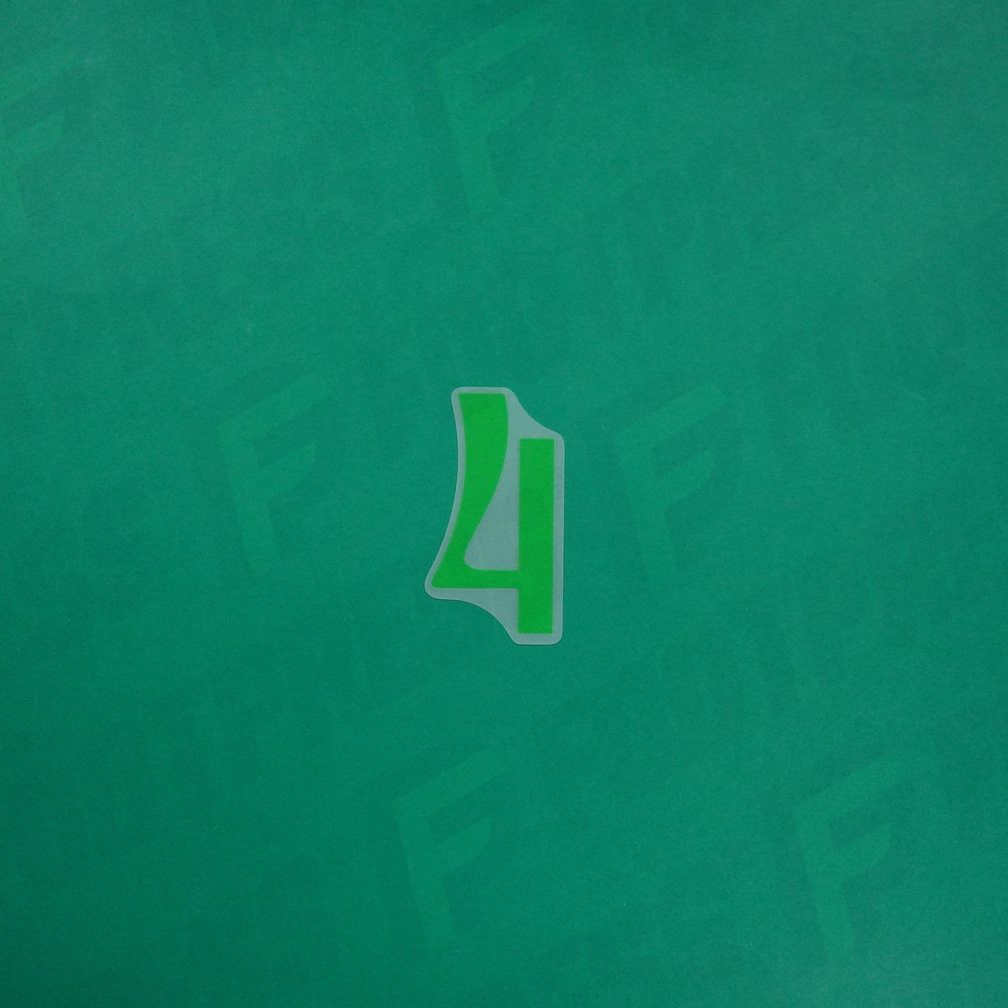 Flocage Officiel - Brésil, Petit Chiffre 4, 2024, Vert