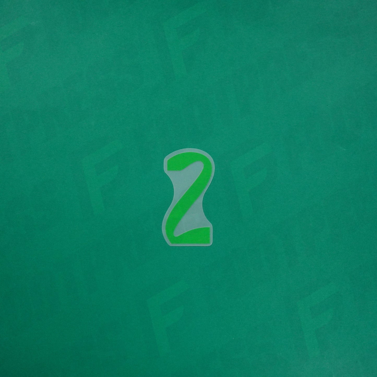 Flocage Officiel - Brésil, Petit Chiffre 2, 2024, Vert