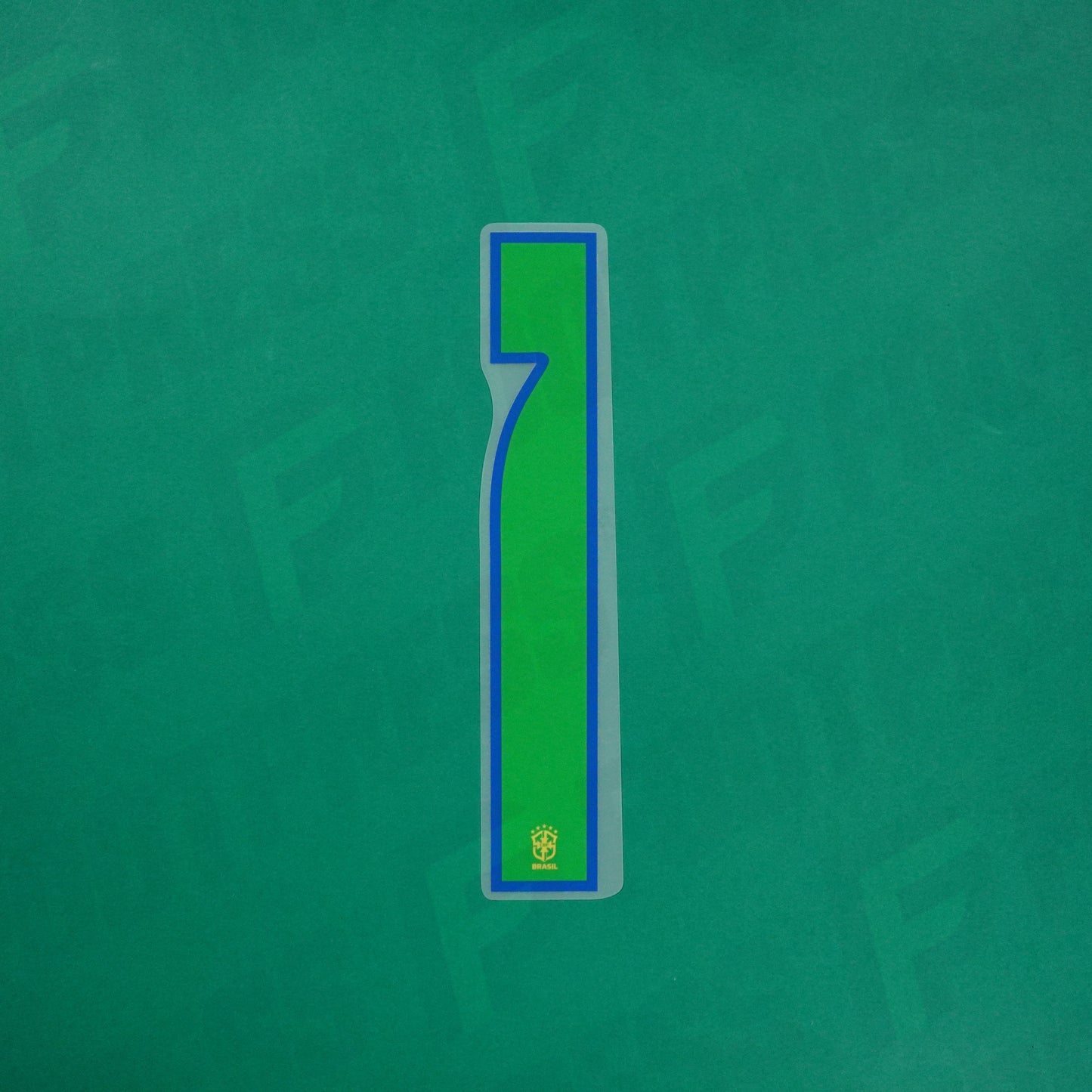 Flocage Officiel - Brésil, Grand Chiffre 1, 2024, Vert