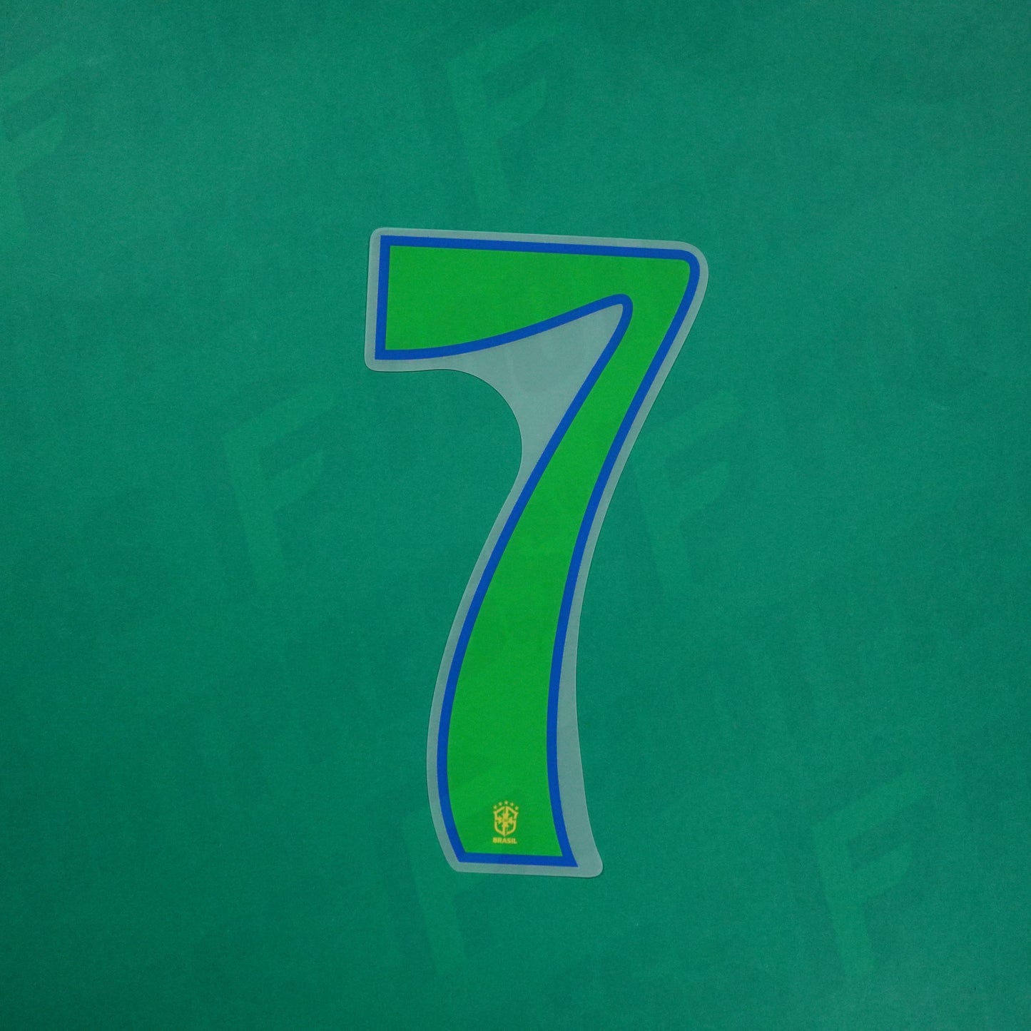 Flocage Officiel - Brésil, Grand Chiffre 7, 2024, Vert