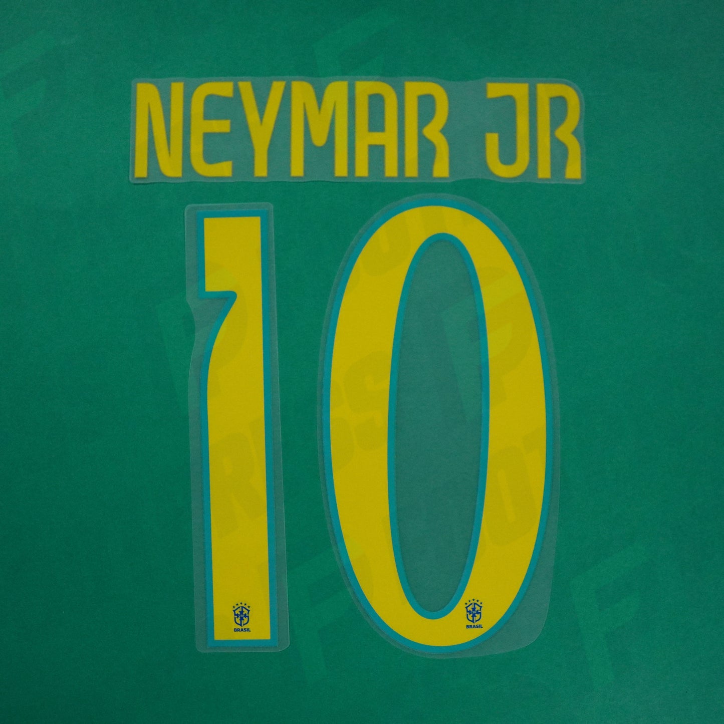 Flocage Officiel - Brésil, Neymar JR (Sans Chiffre poitrine), 2024, Away, Jaune