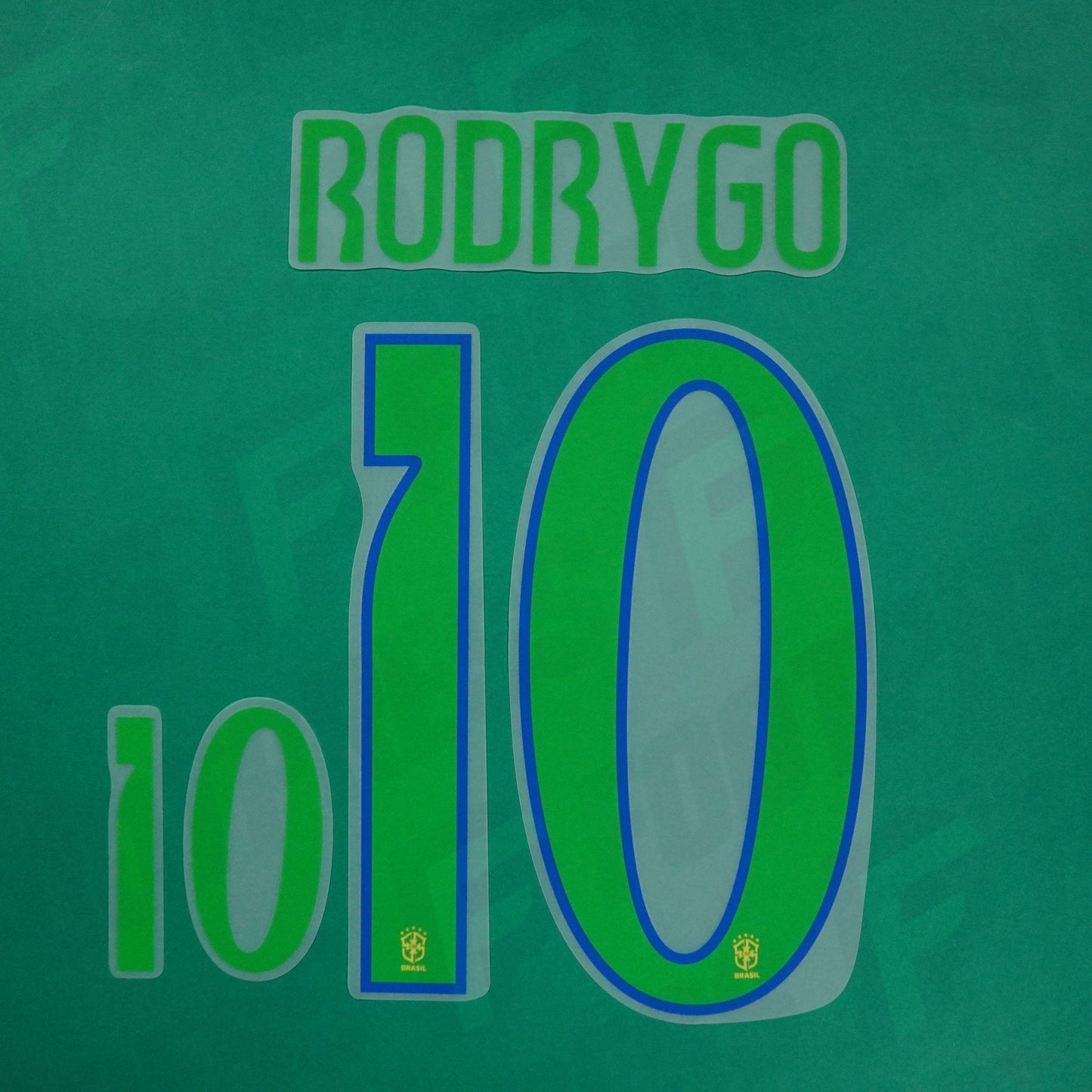 Flocage Officiel - Brésil, Rodrygo, 2024, Home, Vert