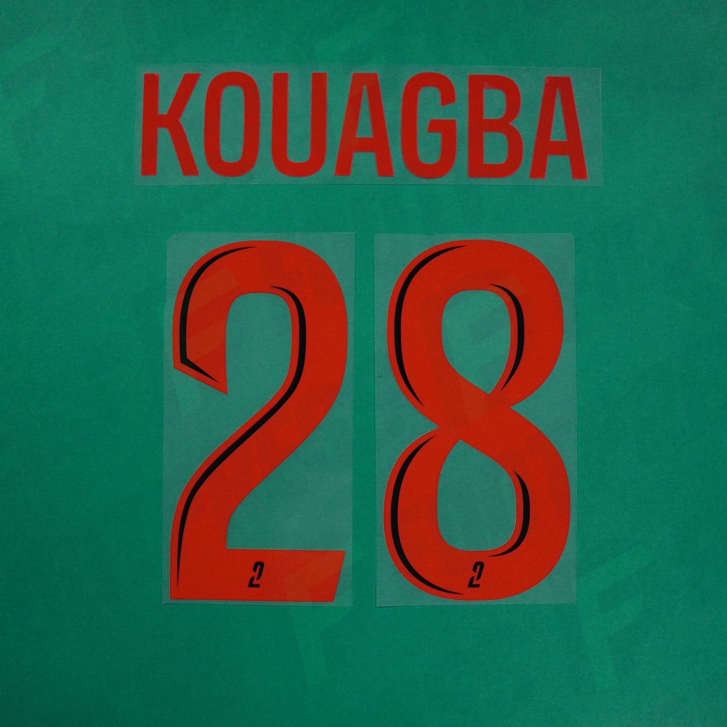 Flocage Officiel - Red Star FC, Kouagba, 2024/2025, Third, Rouge