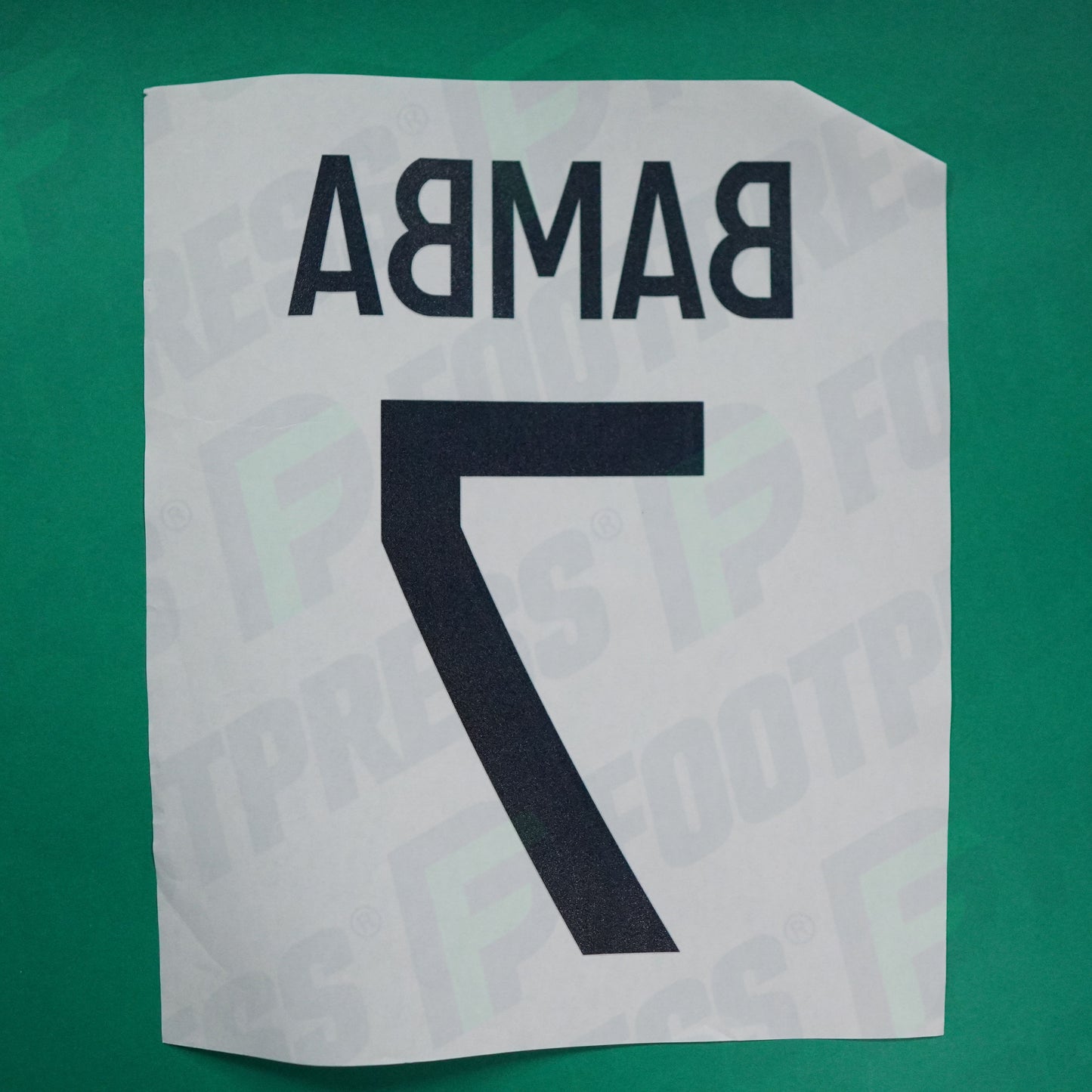 Flocage Officiel - Lille OSC, Bamba, 2020/2021, Third, Noir