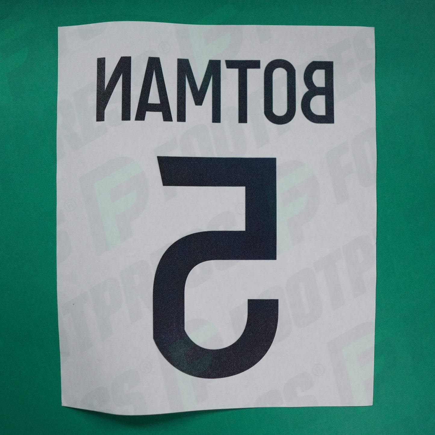 Flocage Officiel - Lille OSC, Botman, 2020/2021, Third, Noir