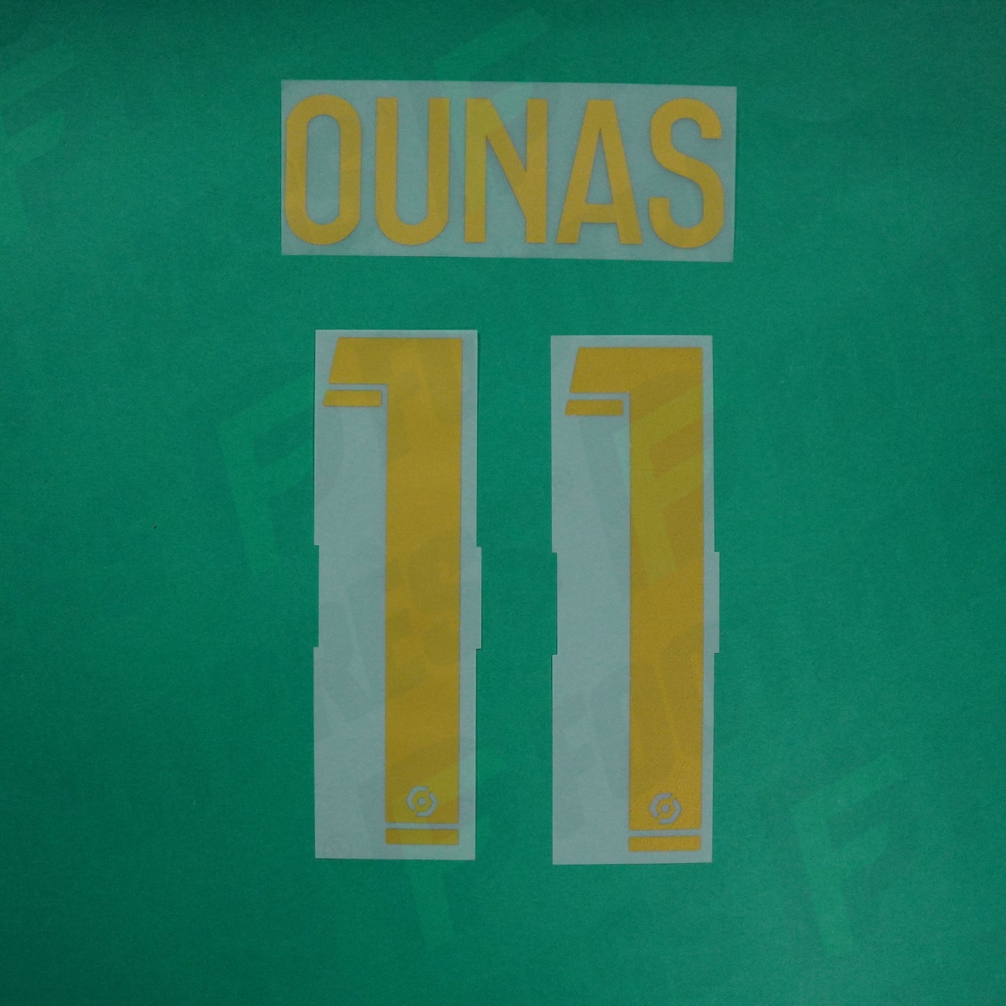 Flocage Officiel - Lille OSC, Ounas, 2022/2023, Third, Doré