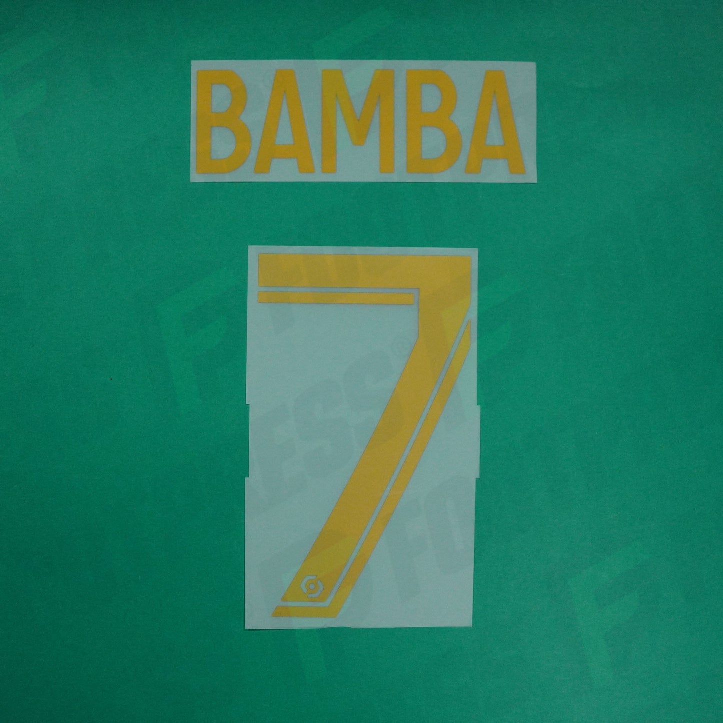 Flocage Officiel - Lille OSC, Bamba, 2022/2023, Third, Doré