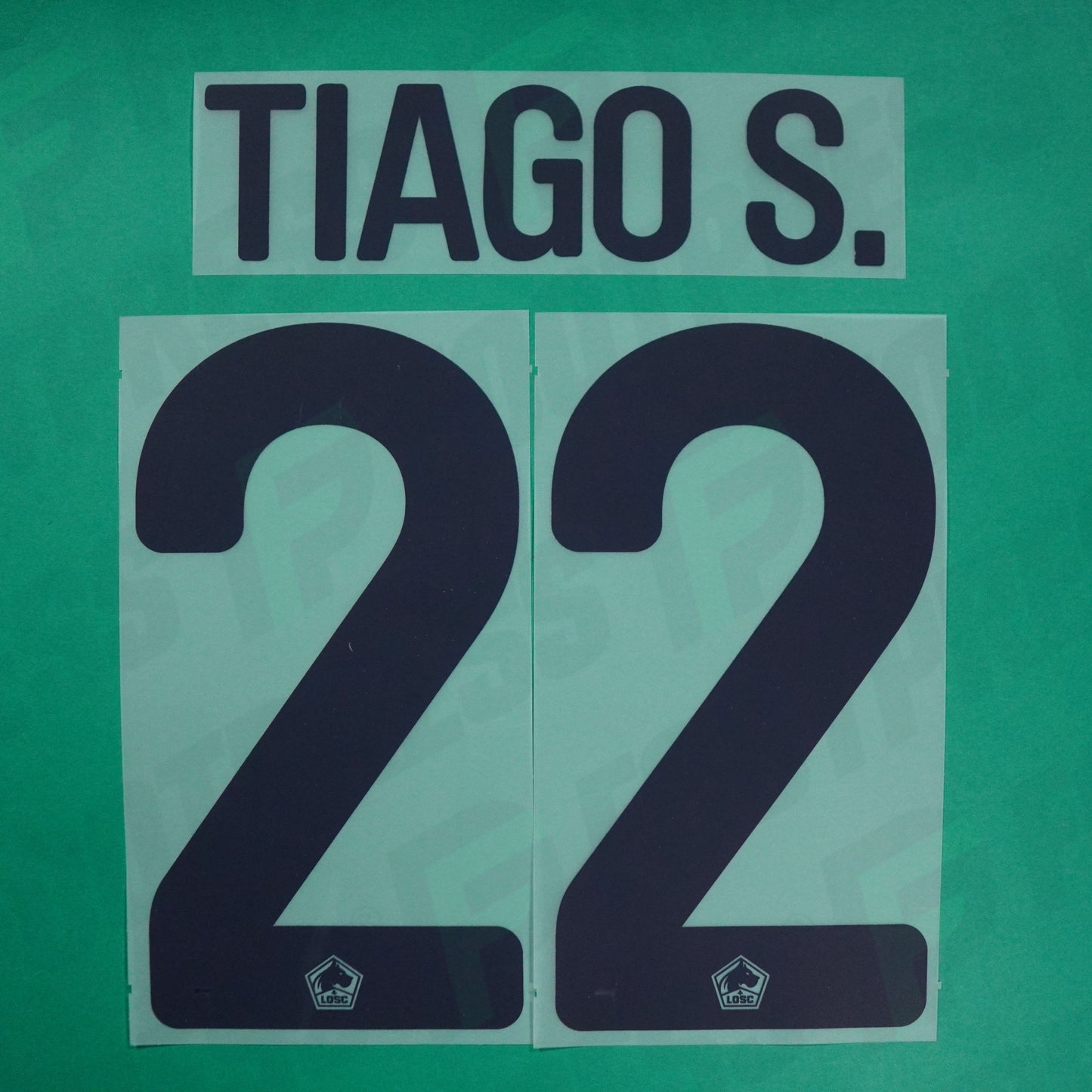 Flocage Officiel - Lille OSC, Tiago Santos, 2024/2025, Away EUROPE, Bleu Foncé