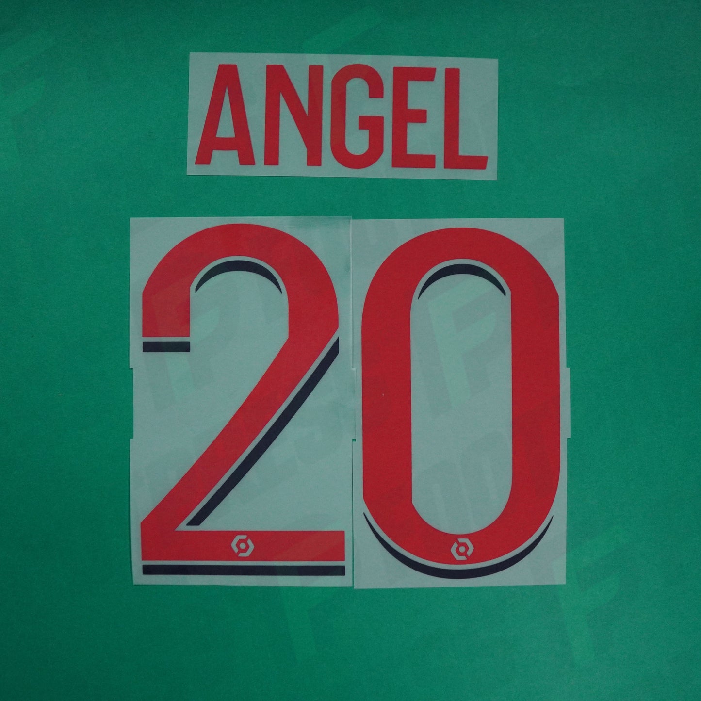 Flocage Officiel - Lille OSC, Angel Gomes, 2022/2023, Away, Rouge/Bleu