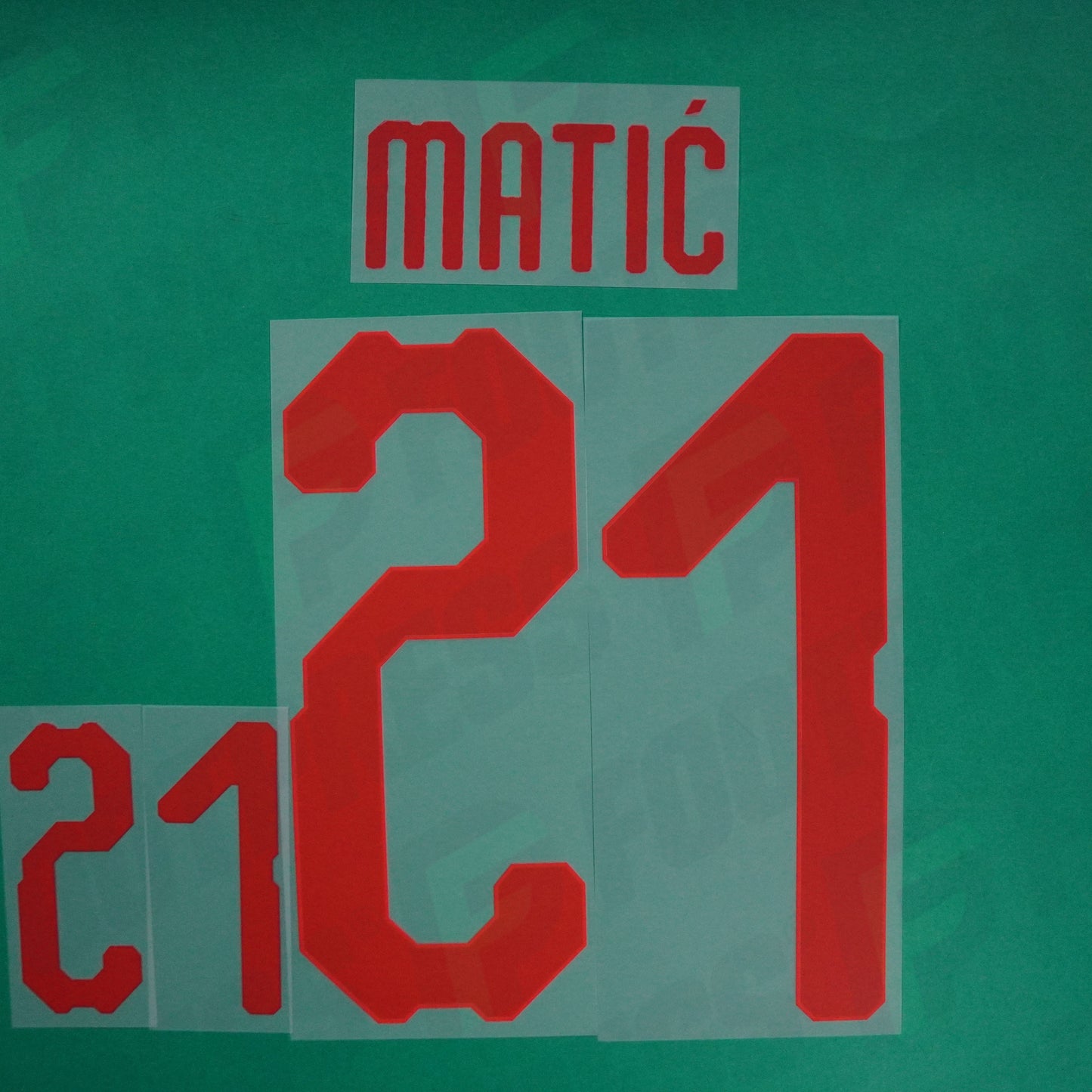 Flocage Officiel - Serbie, Matic, 2018, Away, Rouge