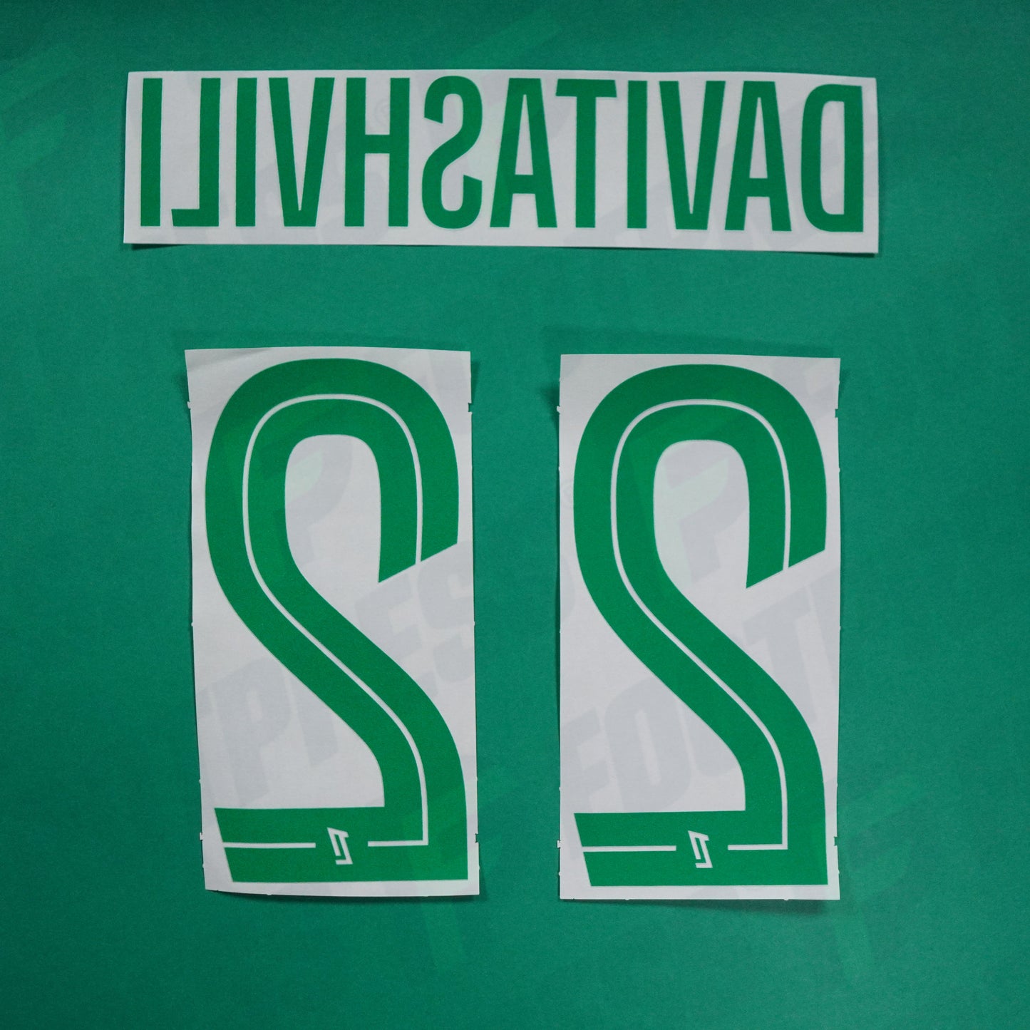 Flocage Officiel - AS Saint-Etienne, Davitashvili, 2024/2025, Away, Vert