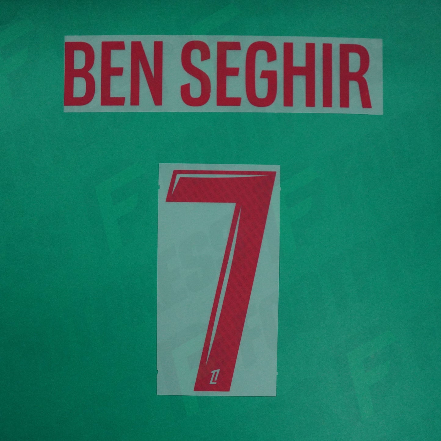 Flocage Officiel - AS Monaco, Ben Seghir, 2024/2025, Home, Rouge