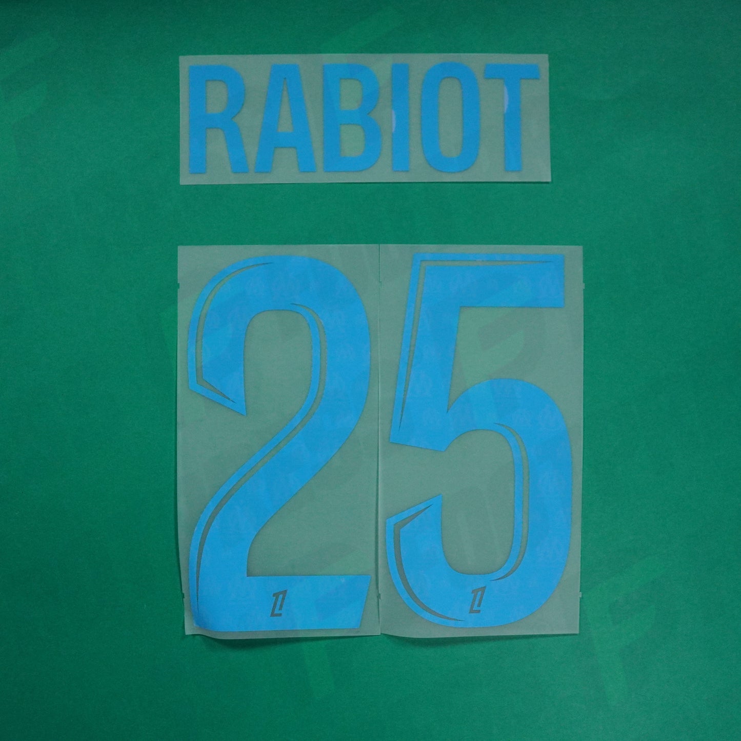 Flocage Officiel - Olympique de Marseille, Rabiot, 2024/2025, Home, Bleu ciel