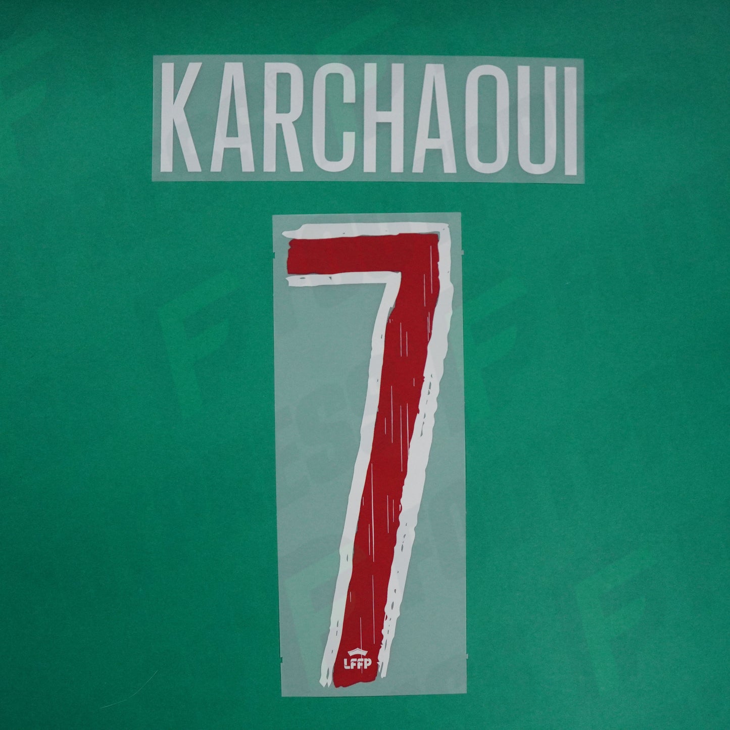 Flocage Officiel - Paris Saint-Germain Féminine, Karchaoui, 2024/2025, Home, Blanc/Rouge