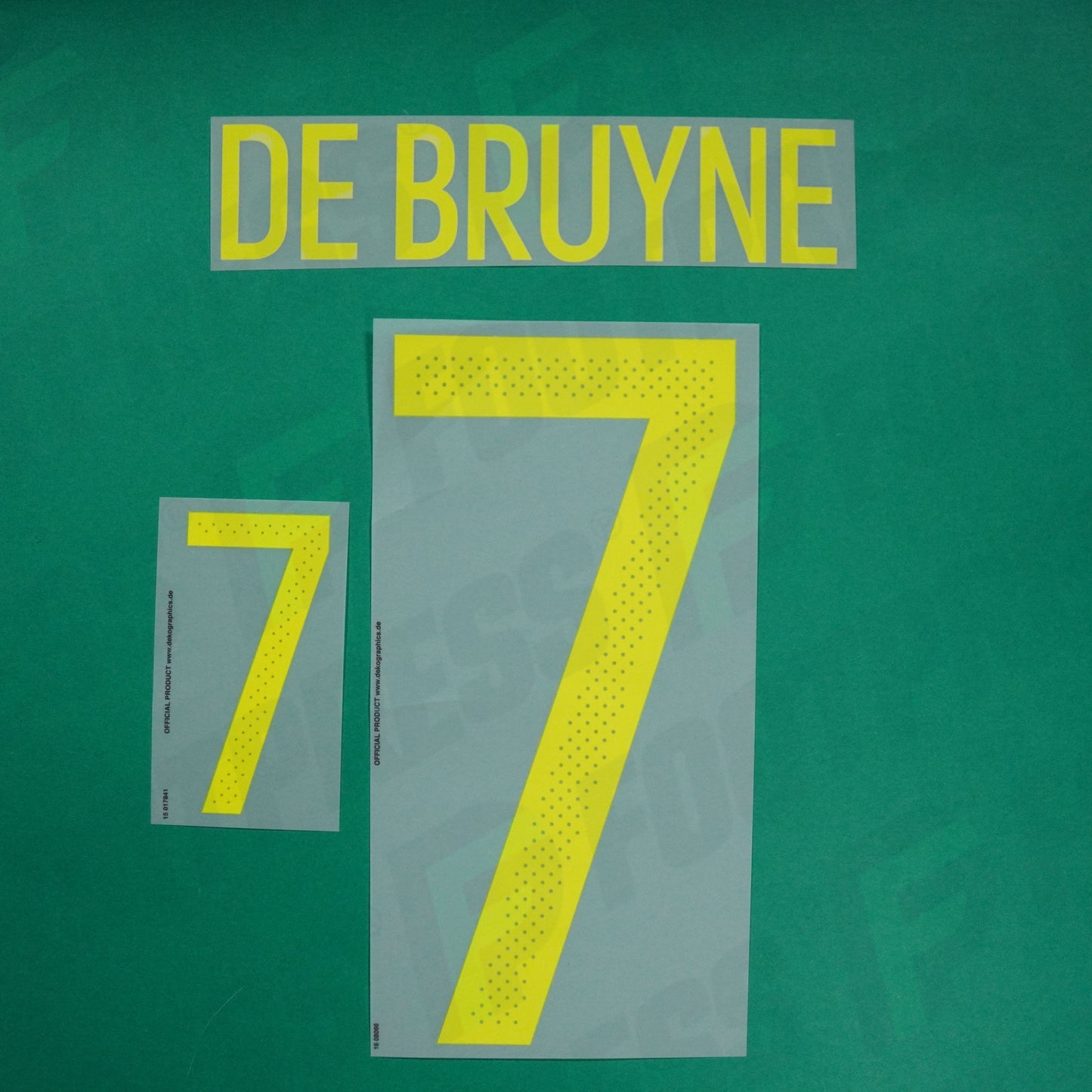 Flocado Oficial - Bélgica, De Bruyne, Eurocopa 2016, Local, Amarillo