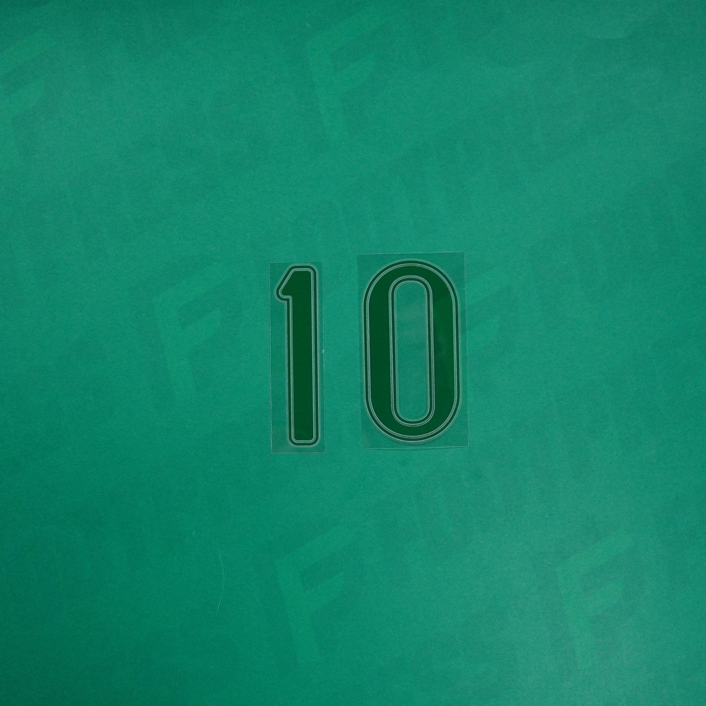 Flocage Officiel - Brésil, Petits Chiffres 10, 2006, Home, Vert