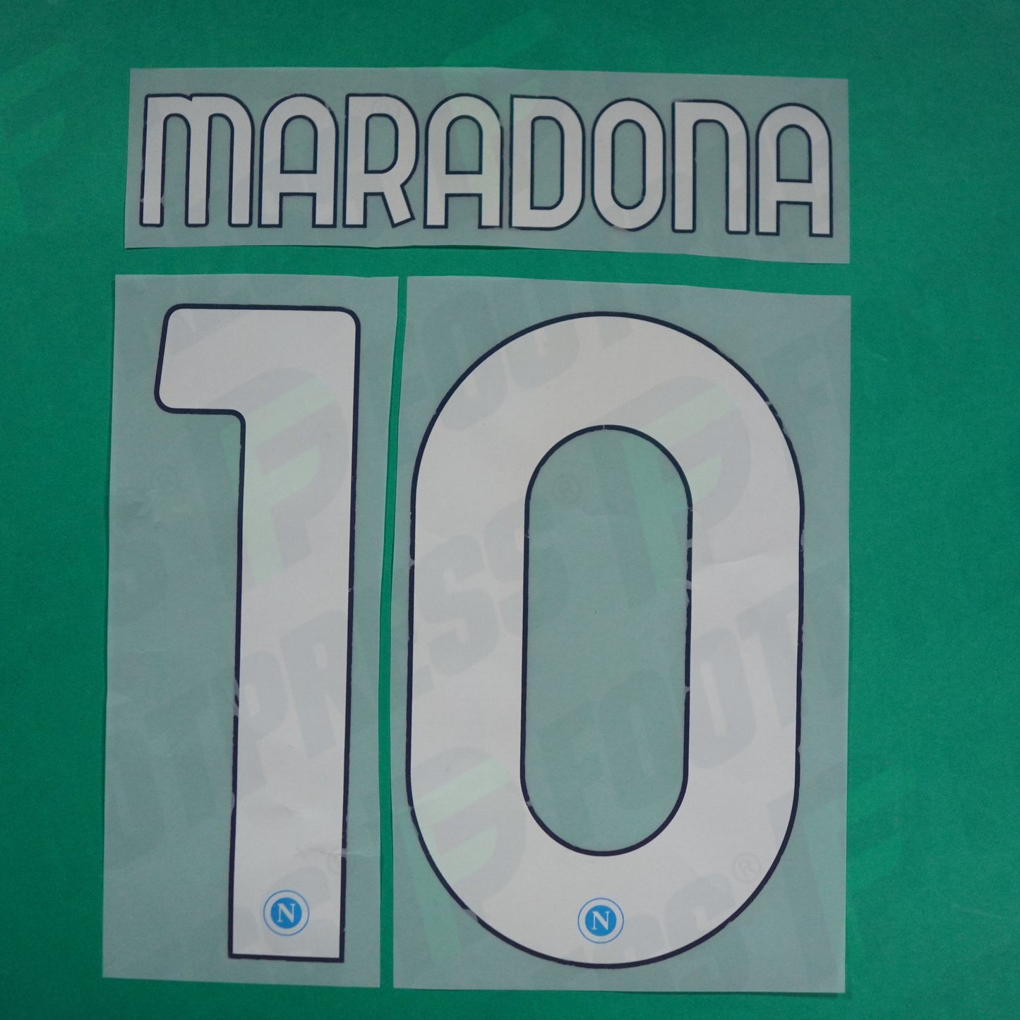 Flocage Officiel - Naples SSC, Maradona, 2020/2021, Home, Blanc/Gris