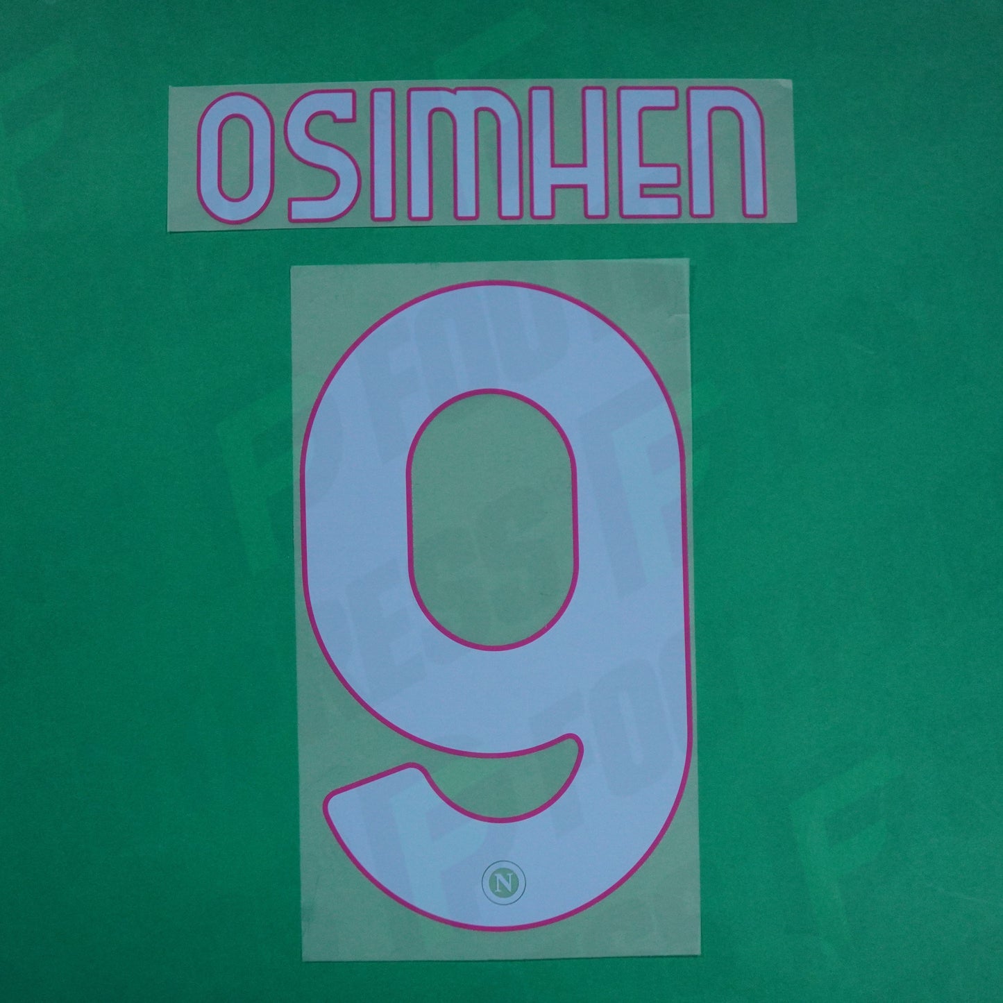 Flocage Officiel - Naples SSC, Osimhen, 2020/2021, Third, Bleu clair/Mauve