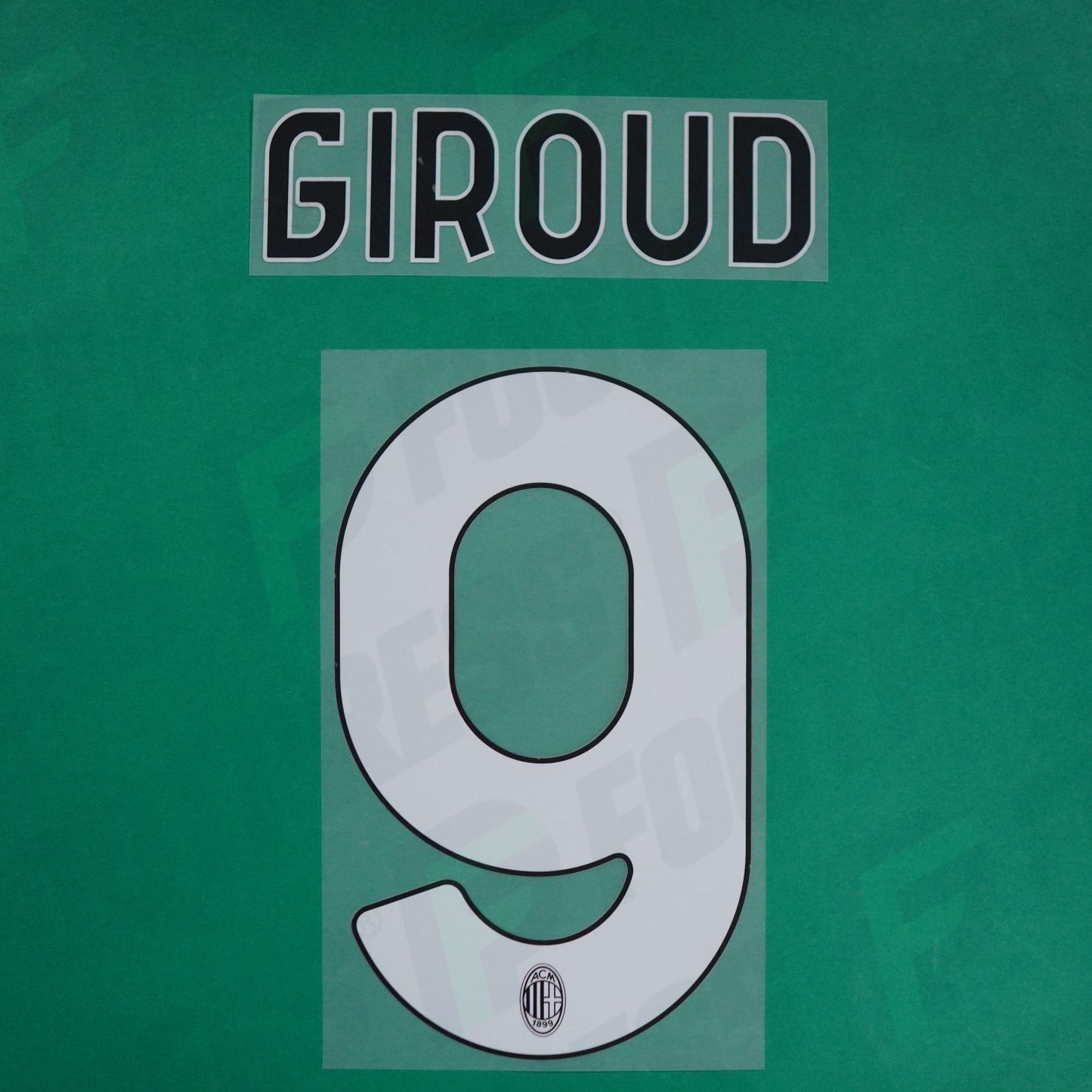 Flocage Officiel - AC Milan, Giroud, 2021/2022, Fourth, Blanc/Noir