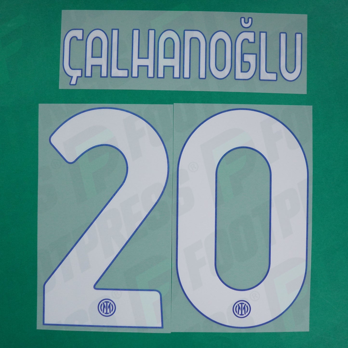 Flocage Officiel - Inter Milan, Çalhanoğlu, 2023/2024, Home, Blanc/Bleu