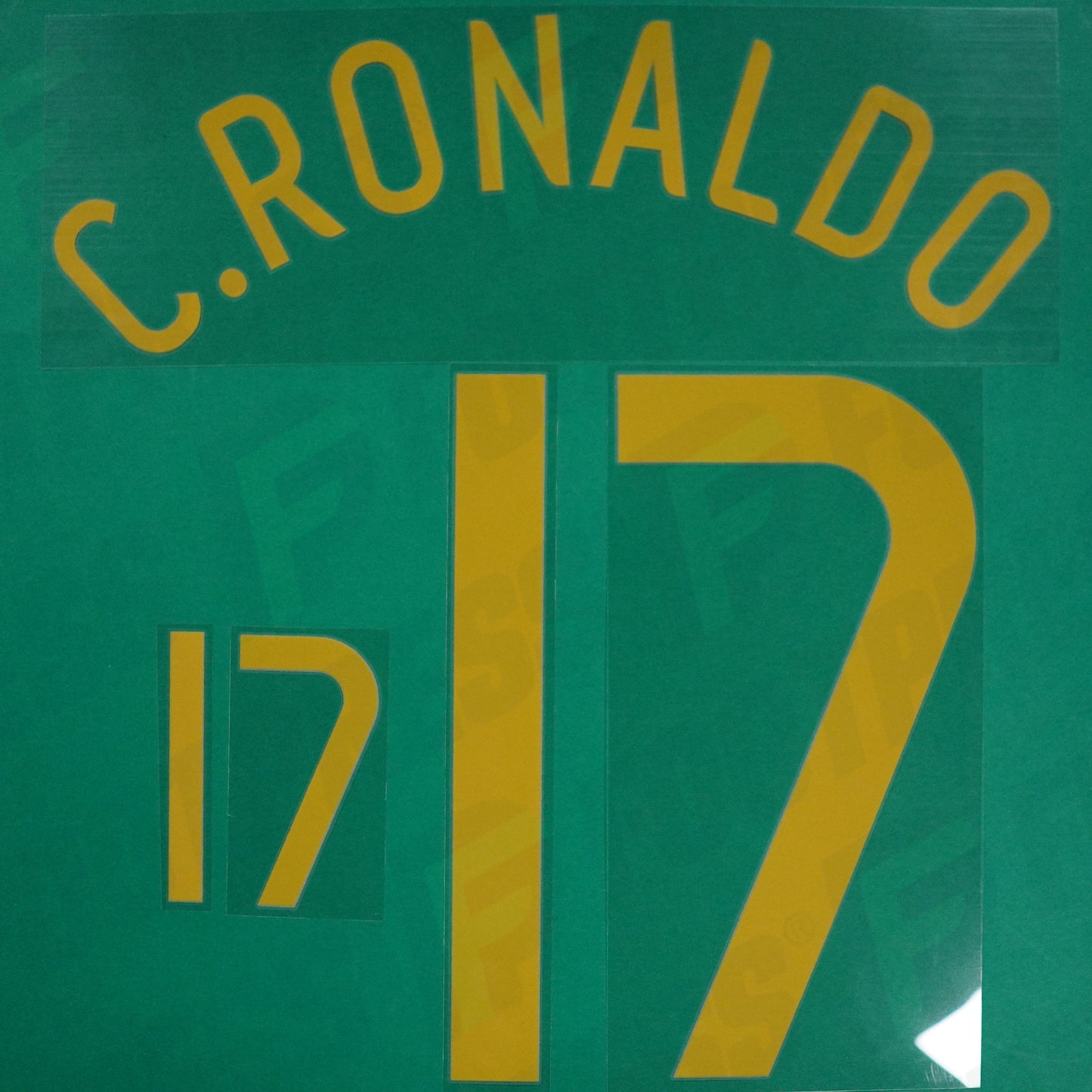 Flocage Officiel - Portugal, C.Ronaldo, 2006, Home, Doré