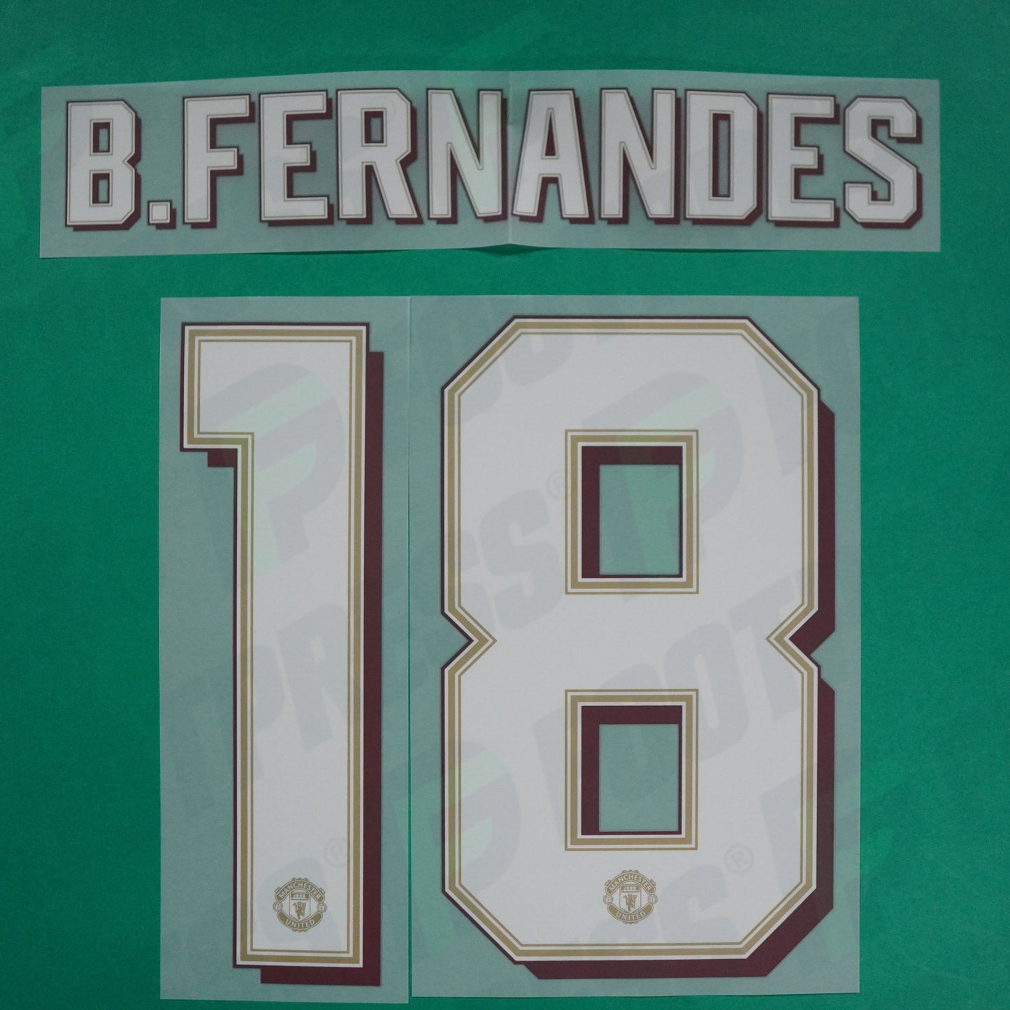 Flocage Officiel - Manchester United, Bruno Fernandes, 2019/2020, Home Coupe , Blanc