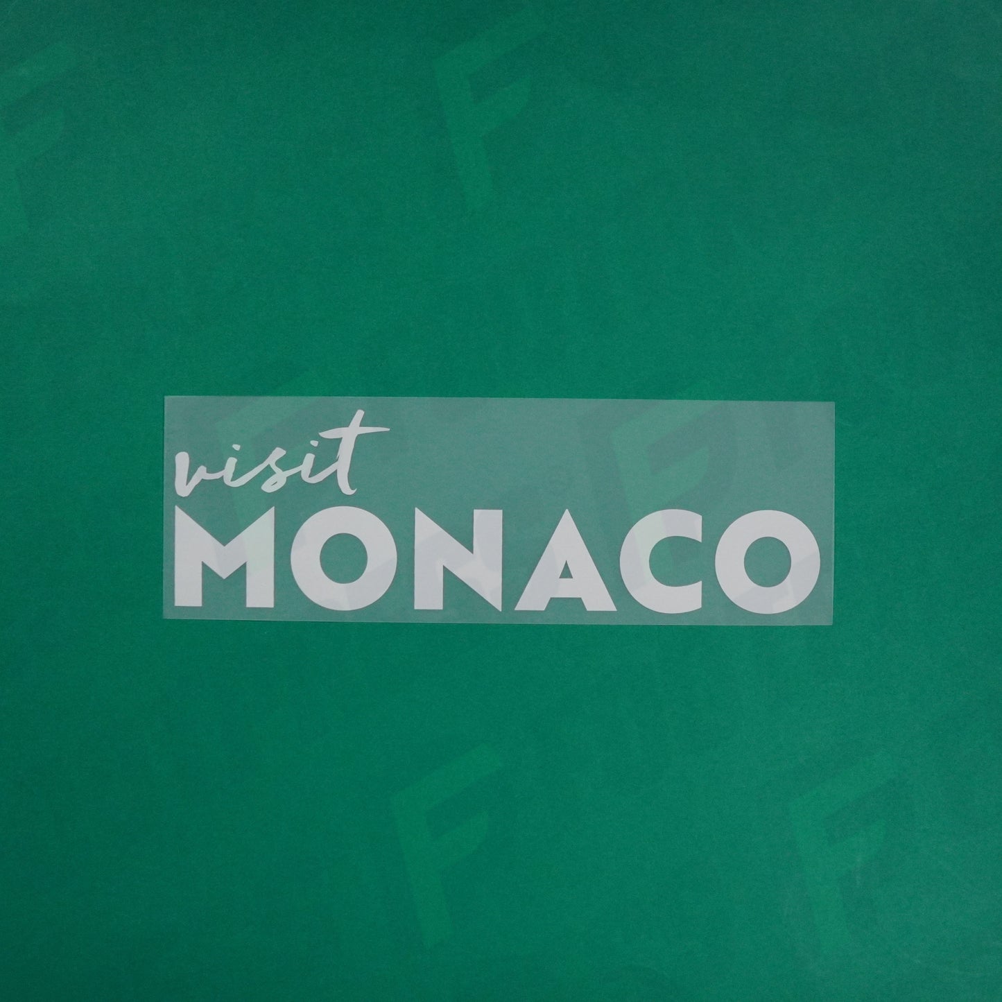 Flocage Officiel - Sponsor, Visit Monaco, Blanc