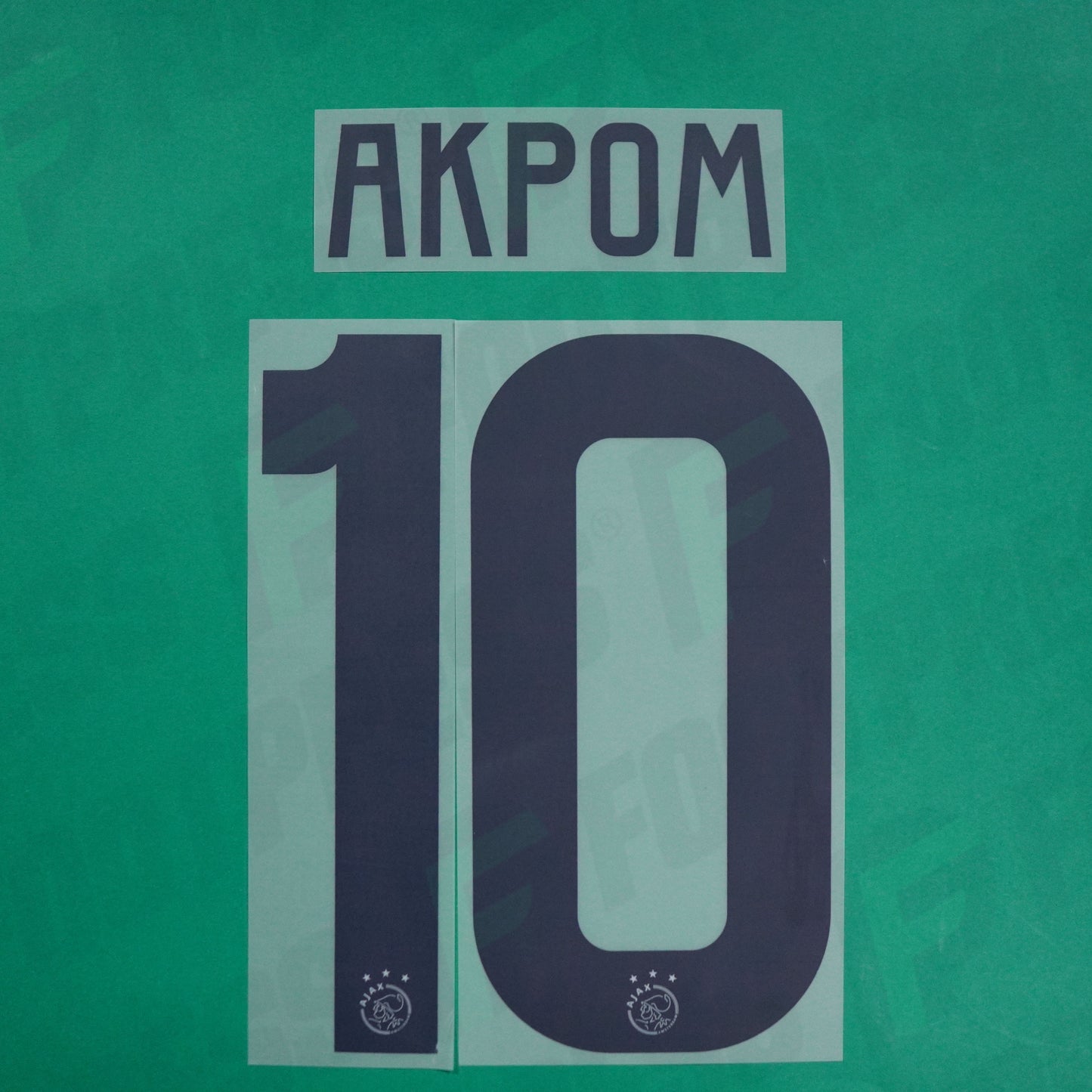 Flocage Officiel - Ajax Amsterdam, Akpom, 2023/2024, Away, Gris foncé