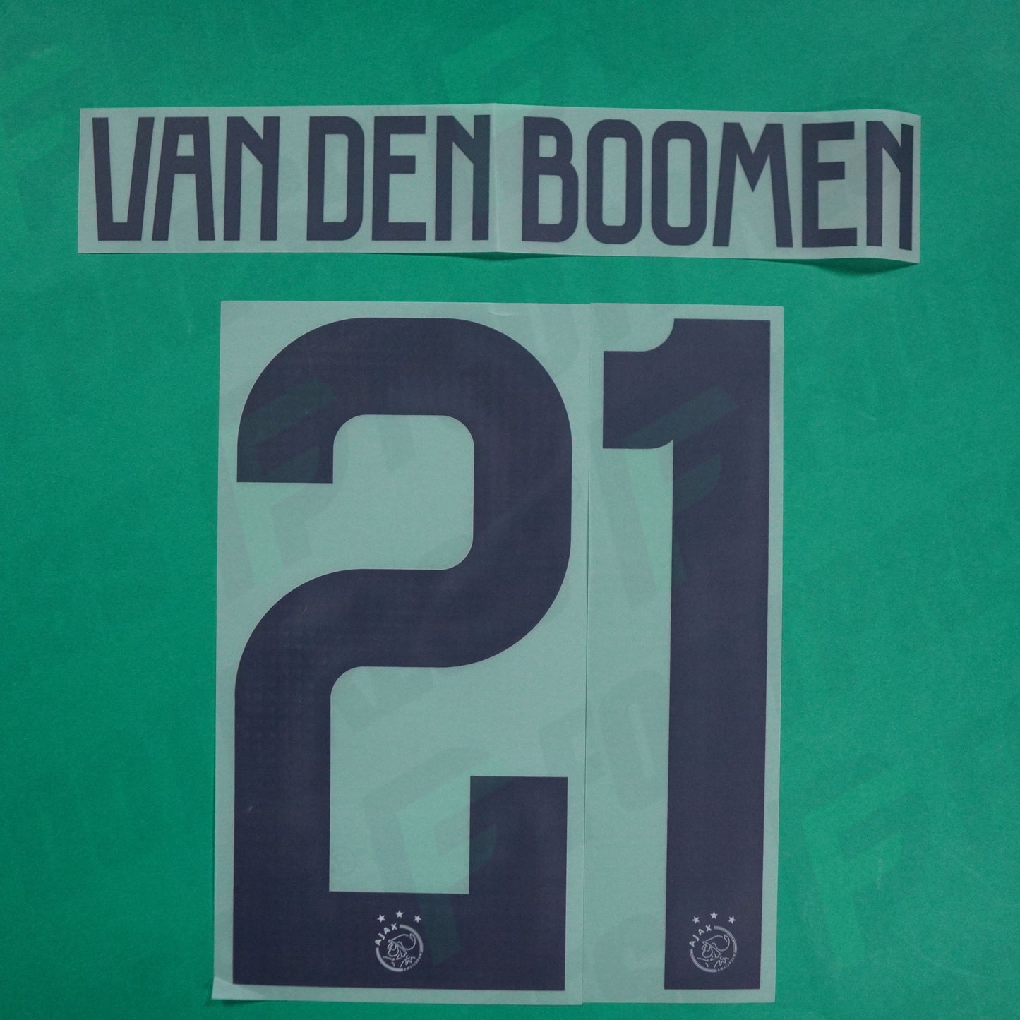 Flocage Officiel - Ajax Amsterdam, Van Den Boomen, 2023/2024, Away, Gris foncé