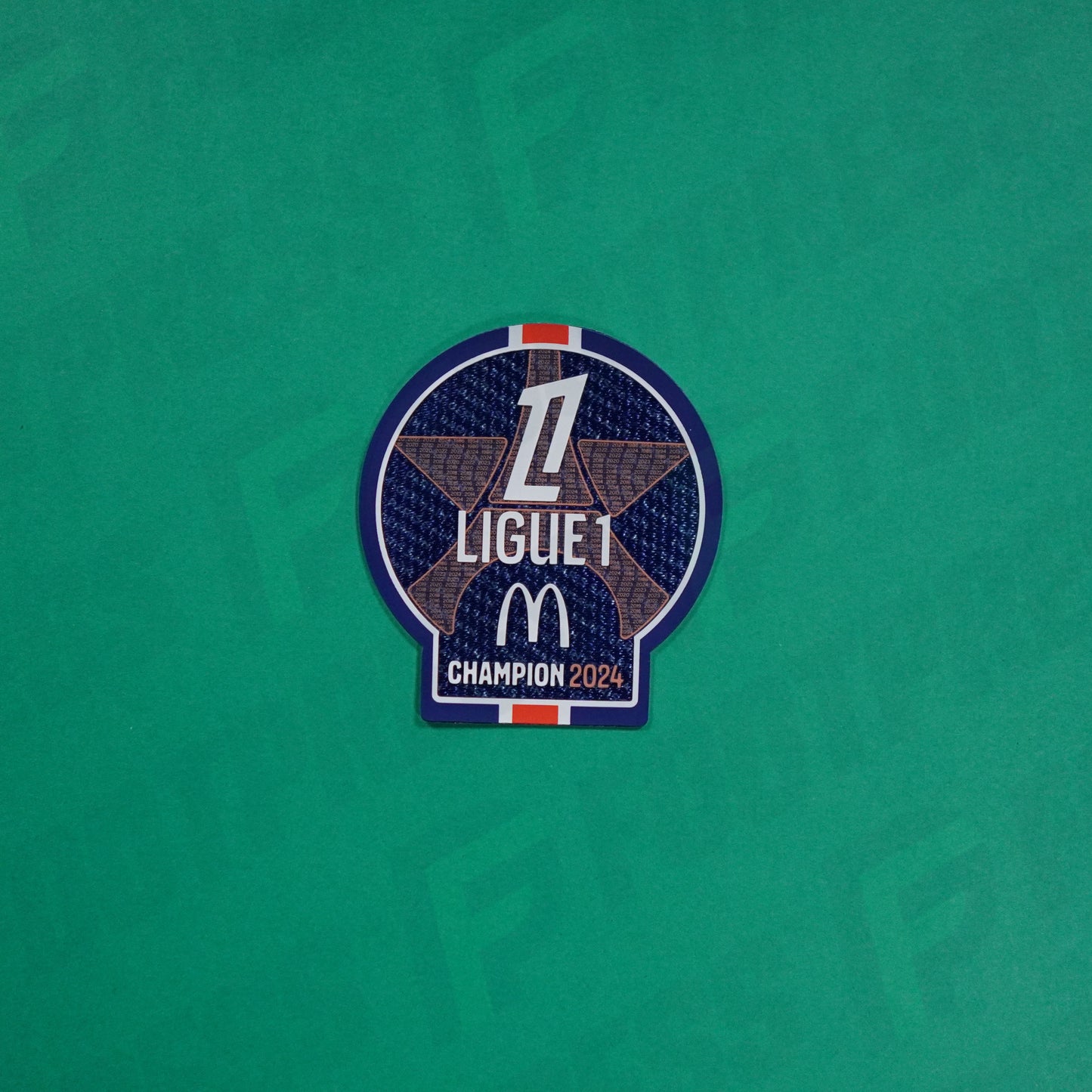 Flocage Officiel - Patch, PSG 2024 Champions Mcdonalds Blanc