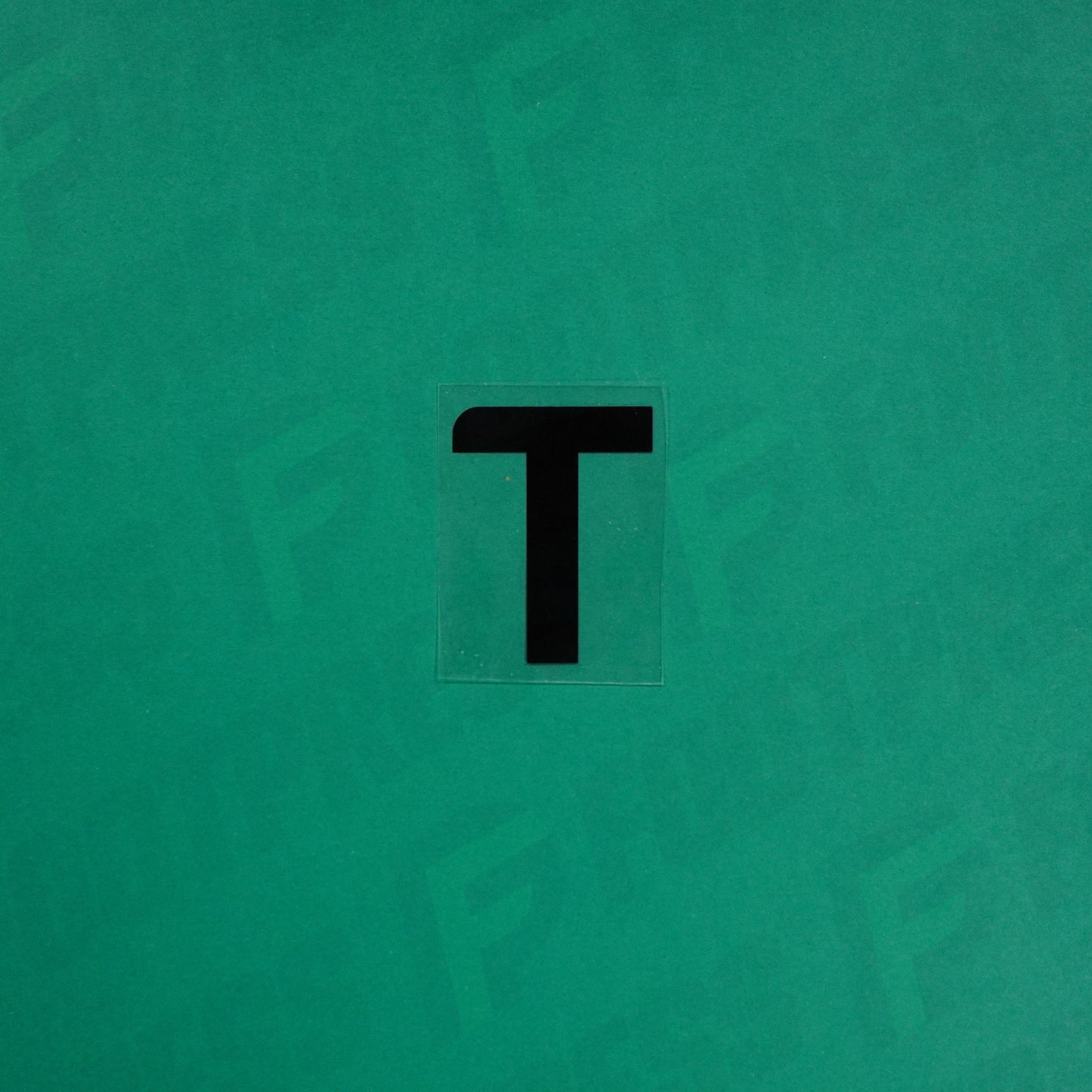 Flocage Officiel - Lettres petites fines, Noir typo inconnue