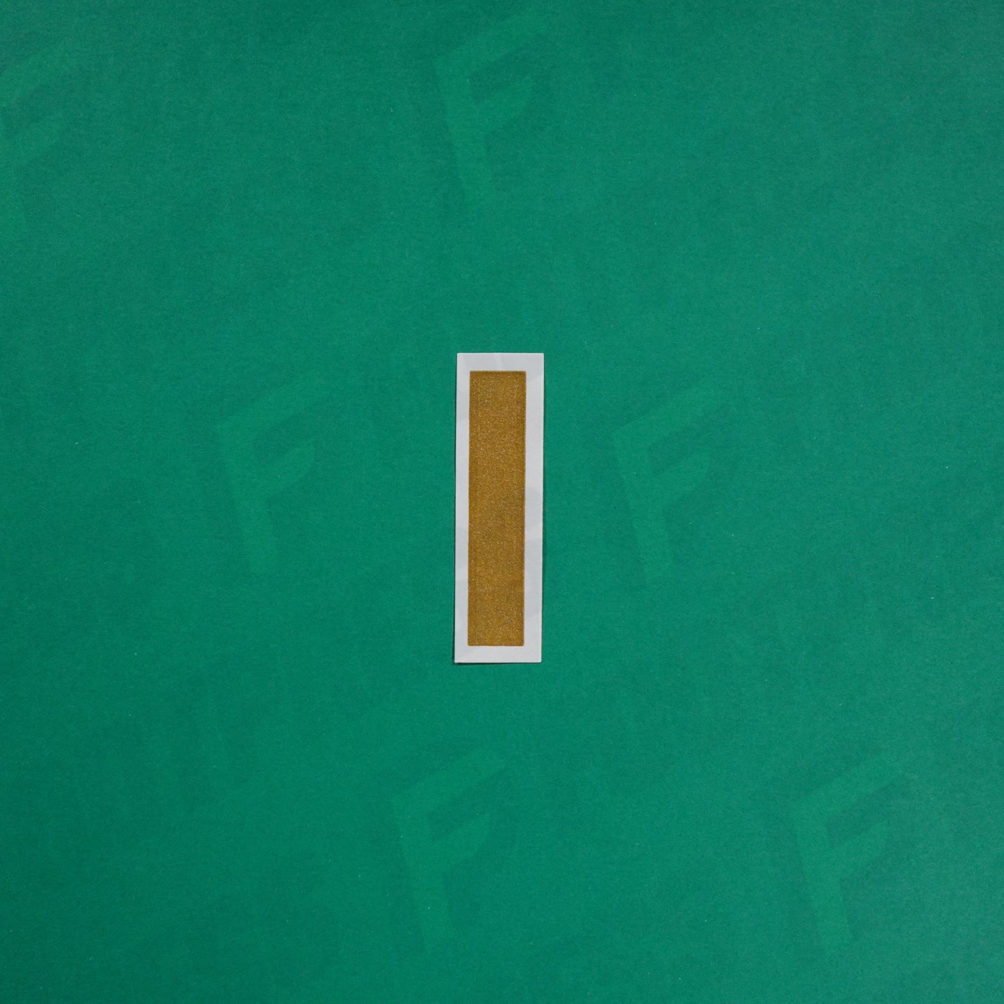 Flocage Officiel - Lettres petites fines, Blanc / Doré (face arrière doré)