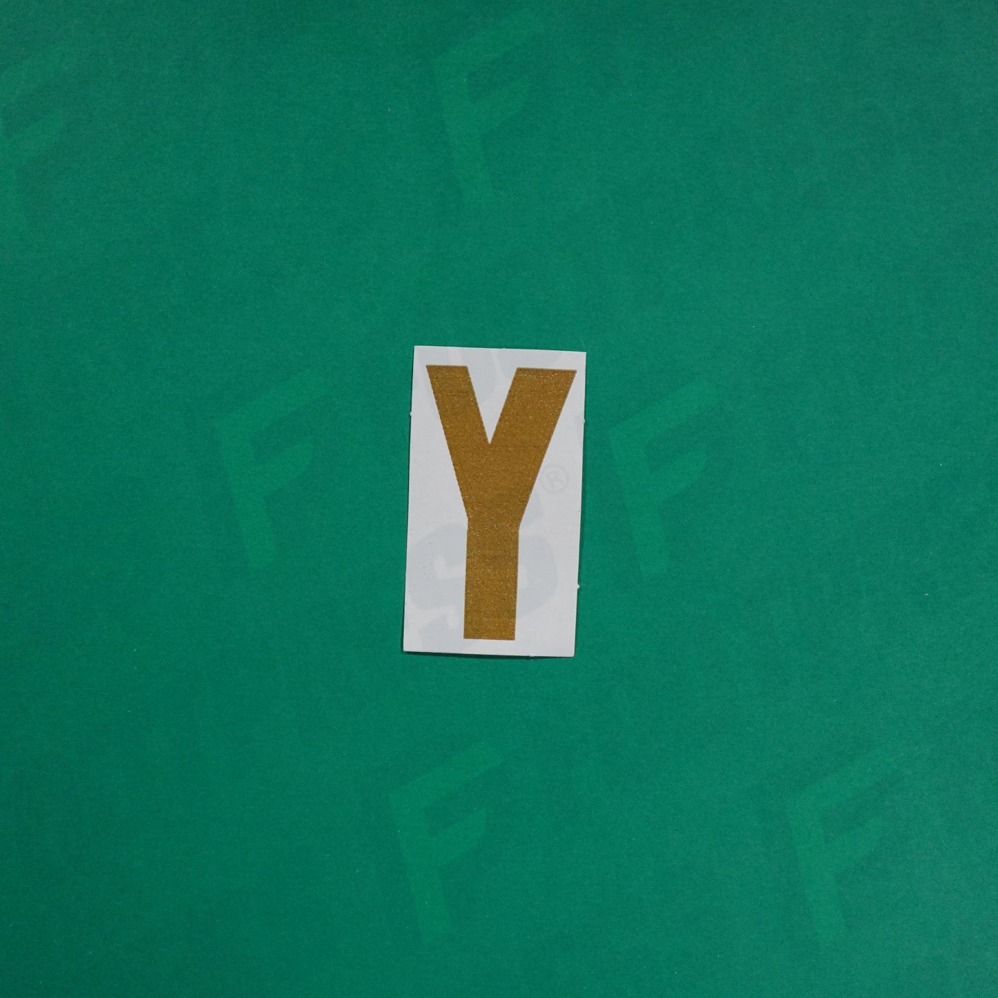 Flocage Officiel - Lettres petites fines, Bleu/Doré (face arrière doré)