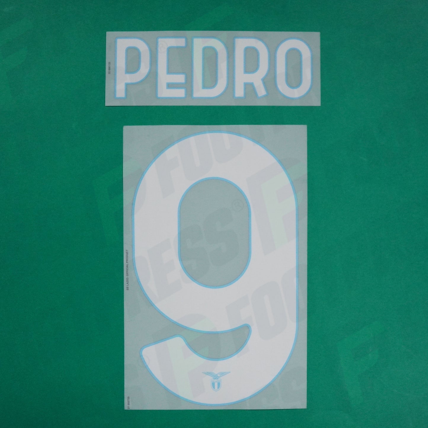 Flocage Officiel - Lazio Rome, Pedro, 2022/2023, Home, Blanc/Bleu clair