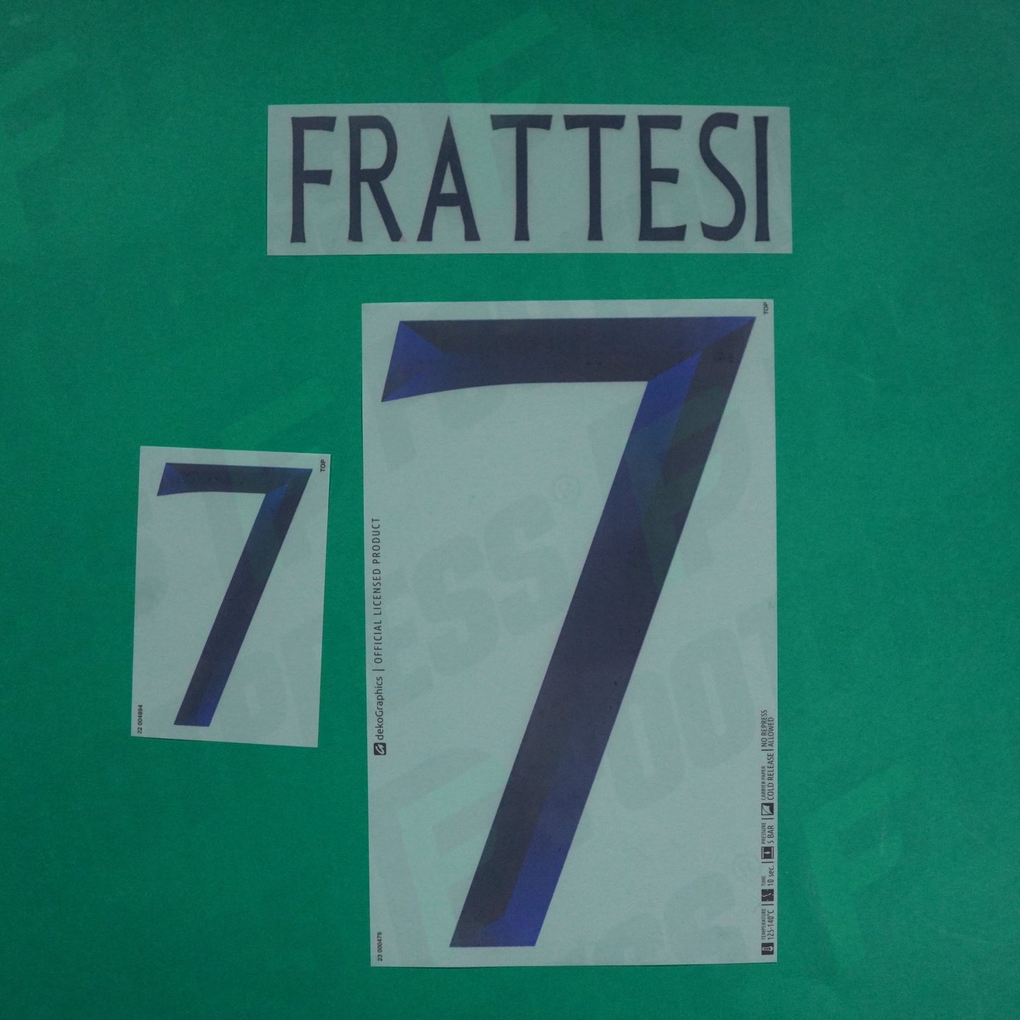 Flocage Officiel - Italie, Frattesi, 2023, Away, Bleu foncé