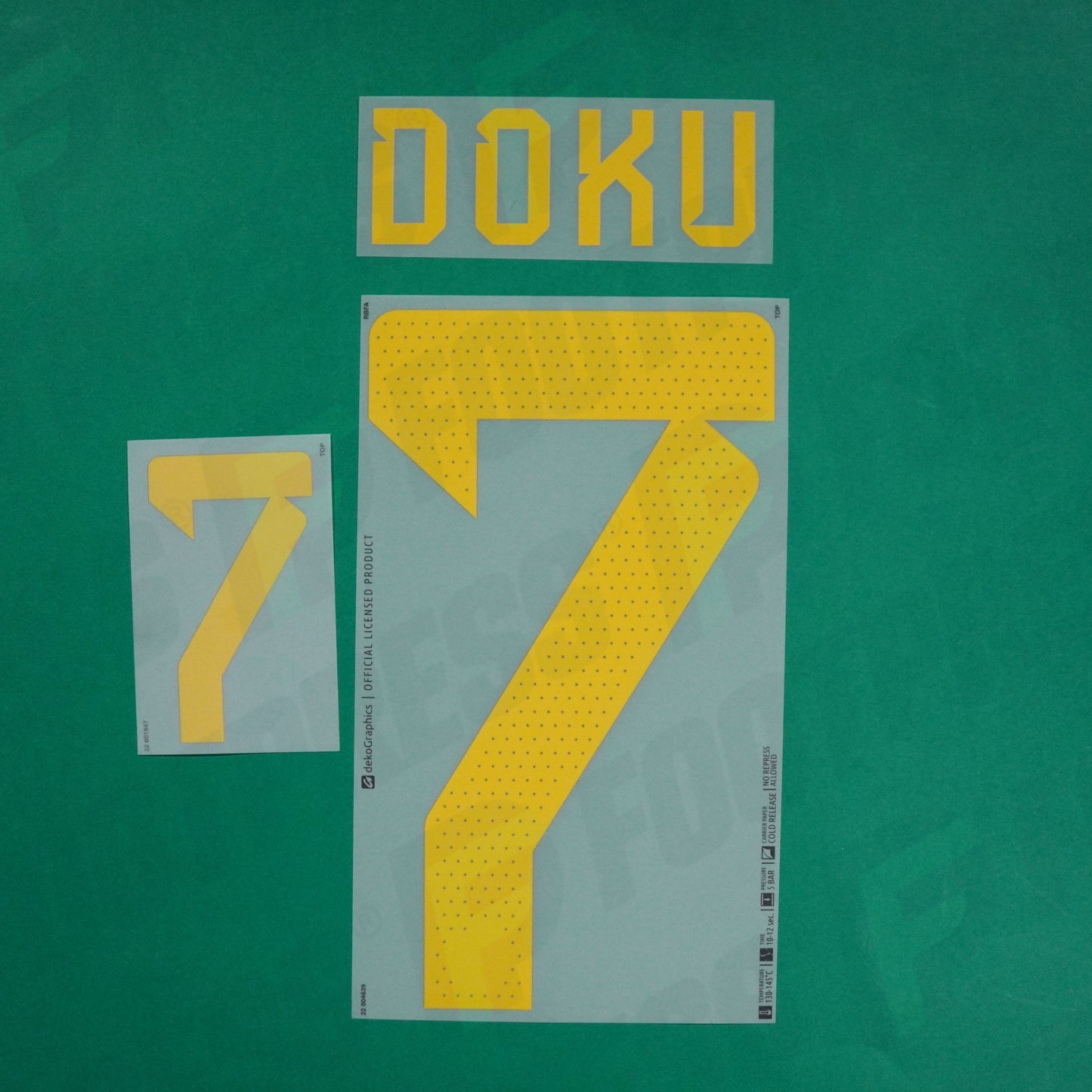 Flocage Officiel - Belgique, Doku, 2022, Home, Jaune