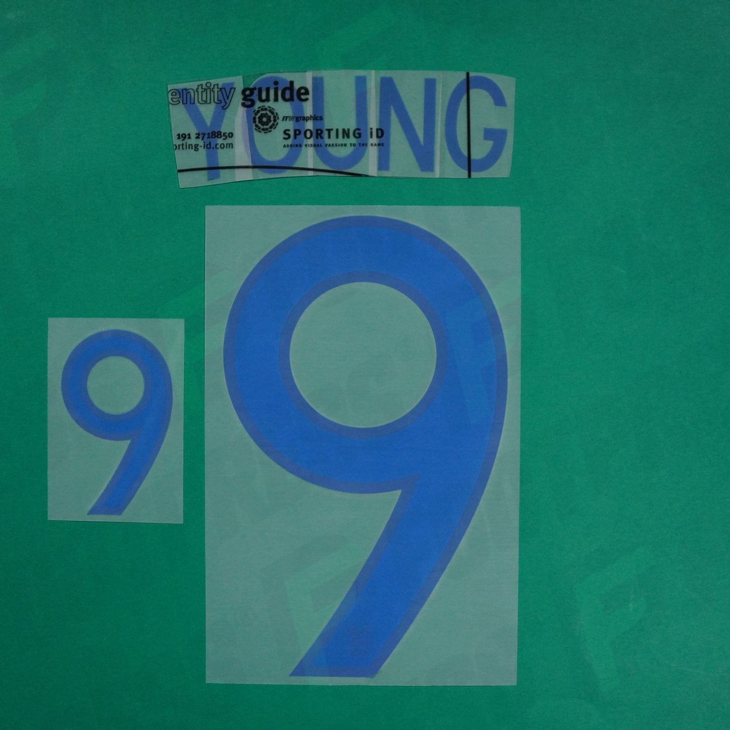 Flocage Officiel - Angleterre, Young, 2012, Away, Bleu foncé