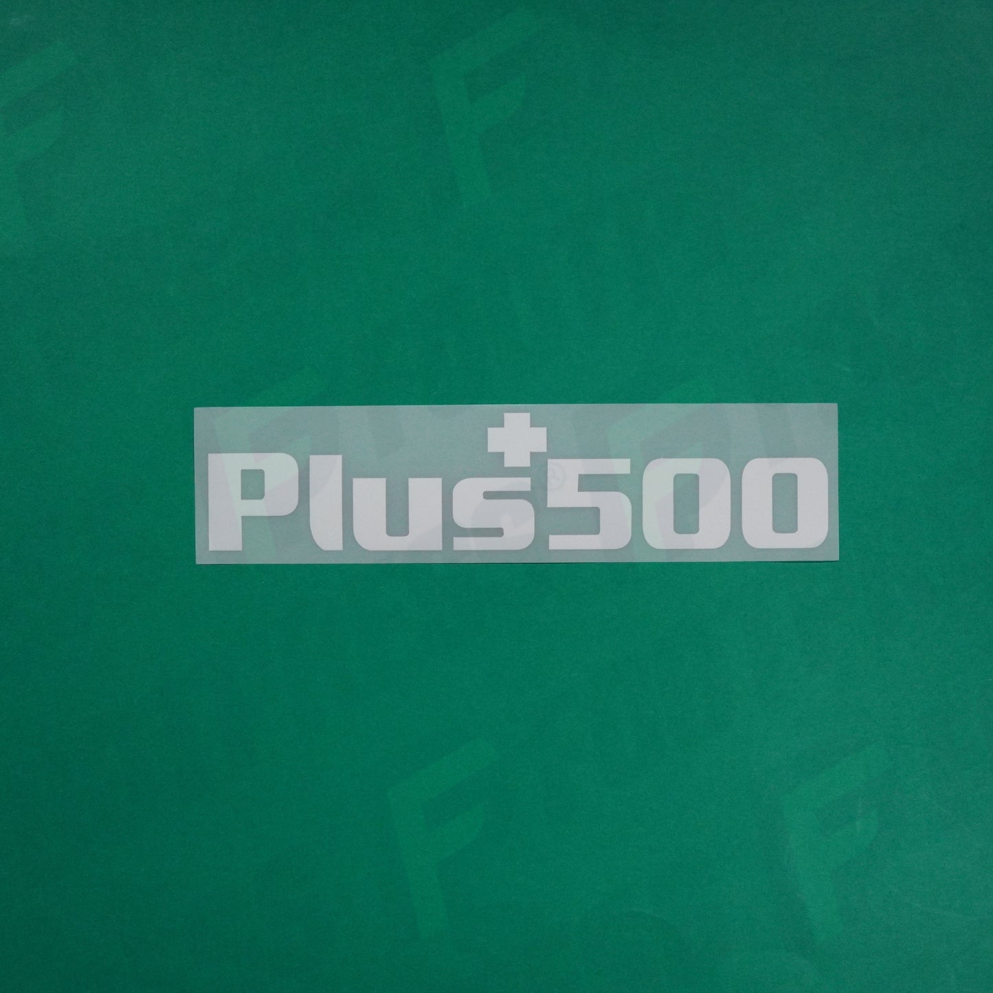 Flocage Officiel - Sponsor, Plus 500, Blanc