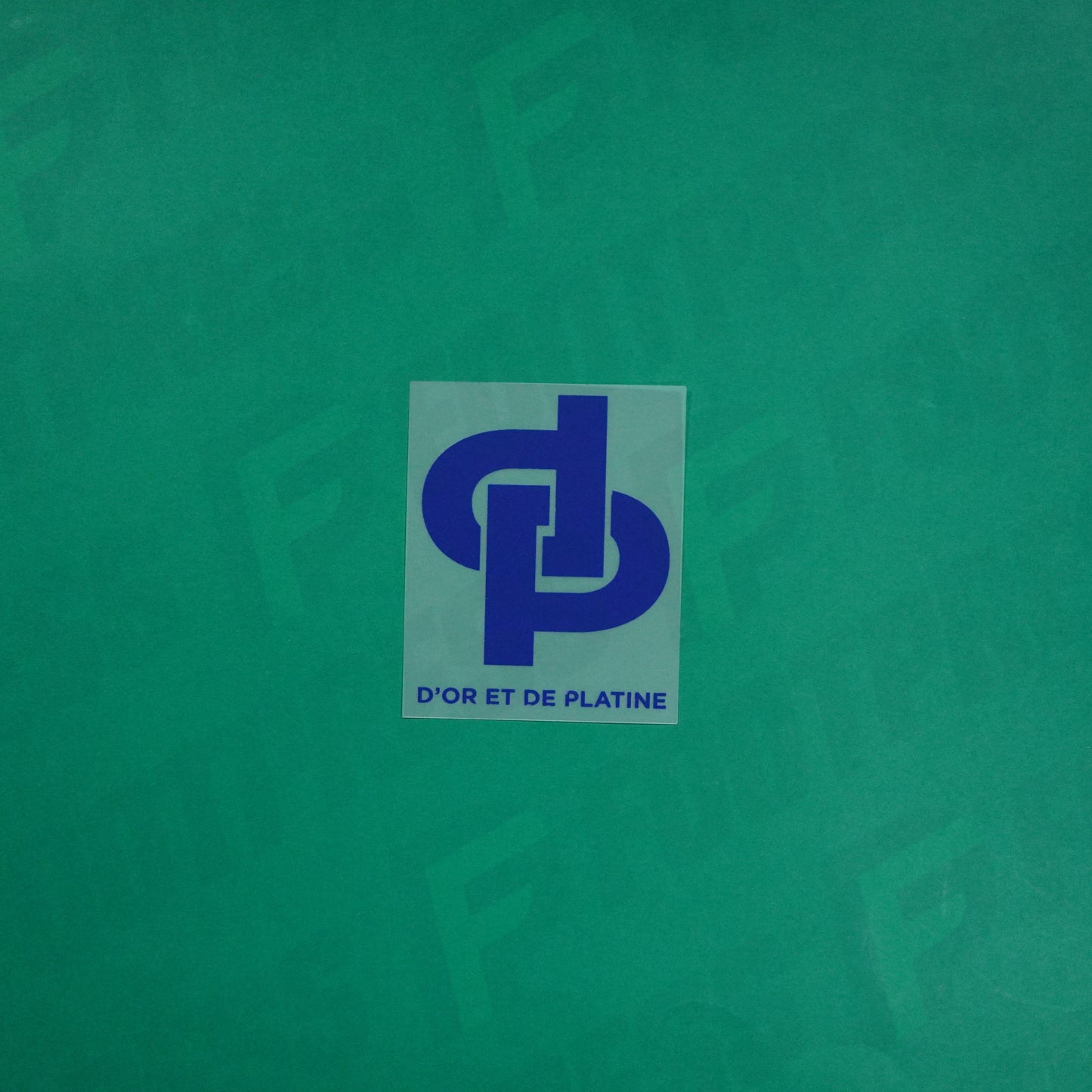 Flocage Officiel - Sponsor, Olympique de Marseille, D'or et de platine, Bleu clair