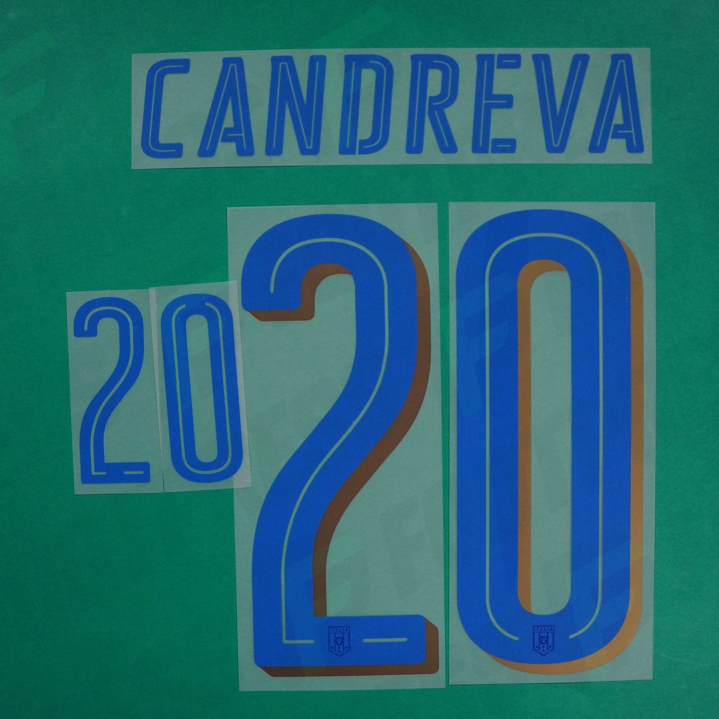 Flocage Officiel - Italie, Candreva, 2016, Away, Bleu foncé