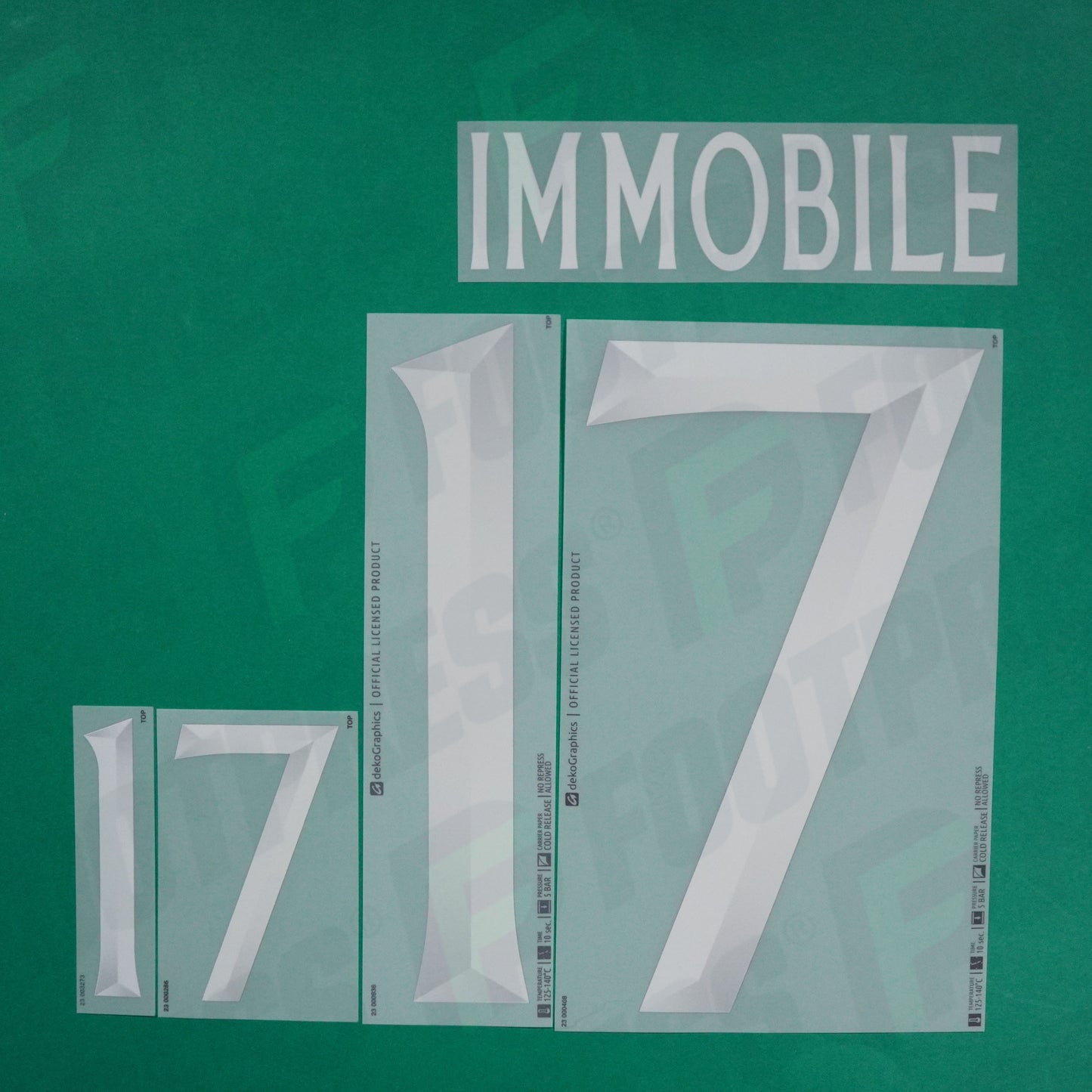 Flocage Officiel - Italie, Immobile, 2023, Home, Blanc