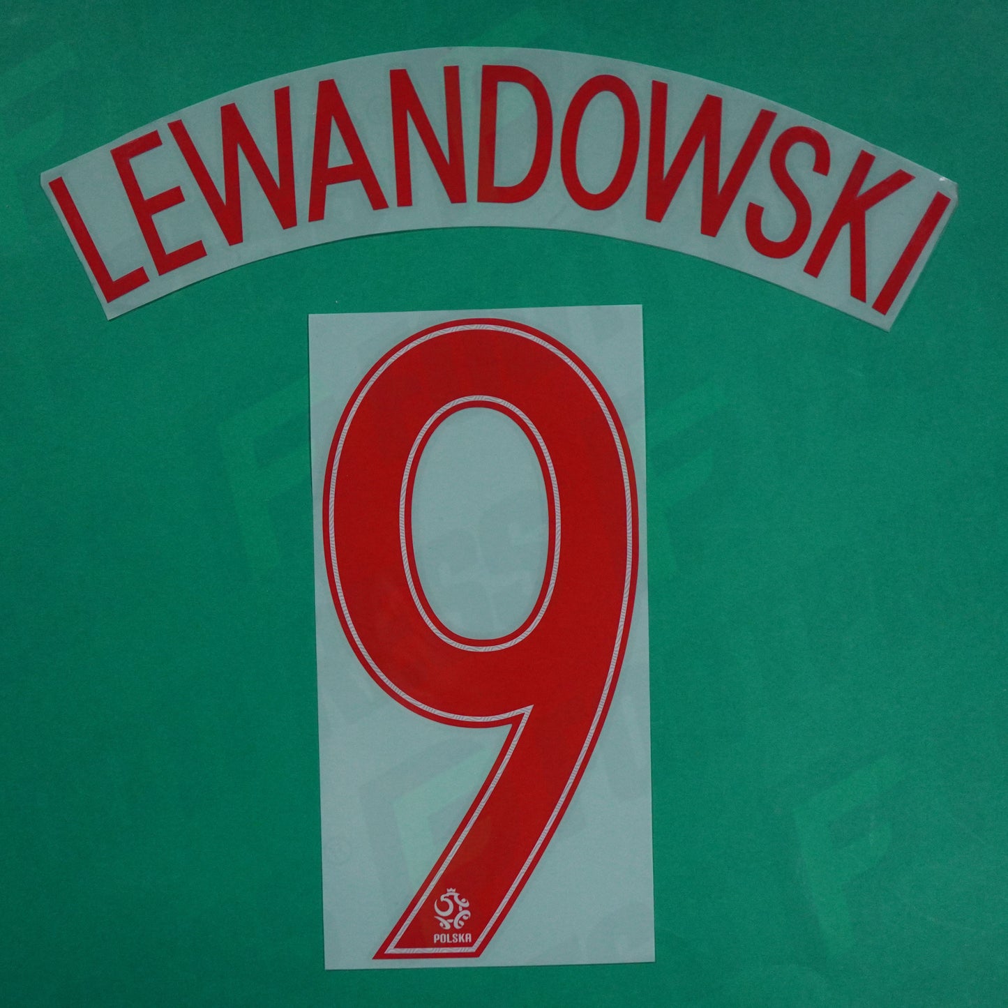 Flocage Officiel - Pologne, Lewandowski Sans numéro Torse, 2016, Home, Rouge