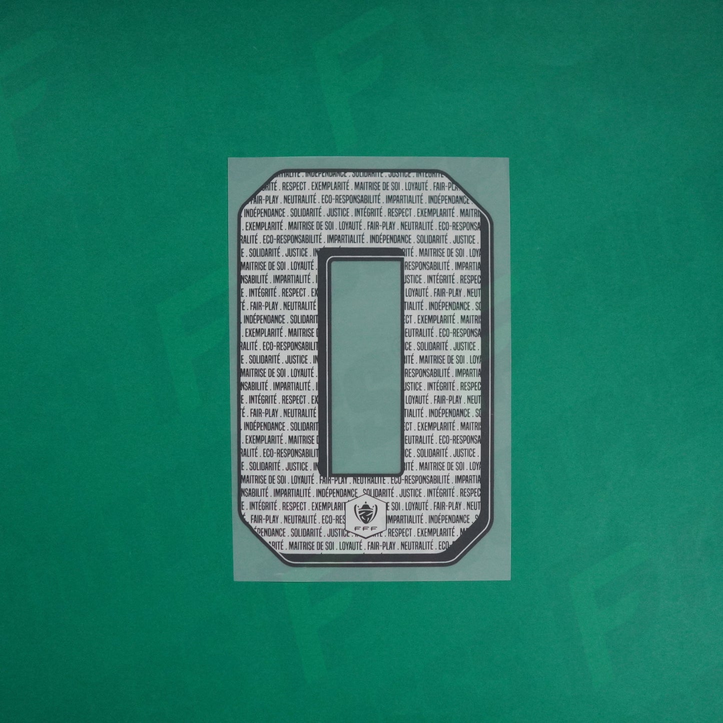 Flocage Officiel - Chiffre Seul, 0, Coupe de France, Blanc