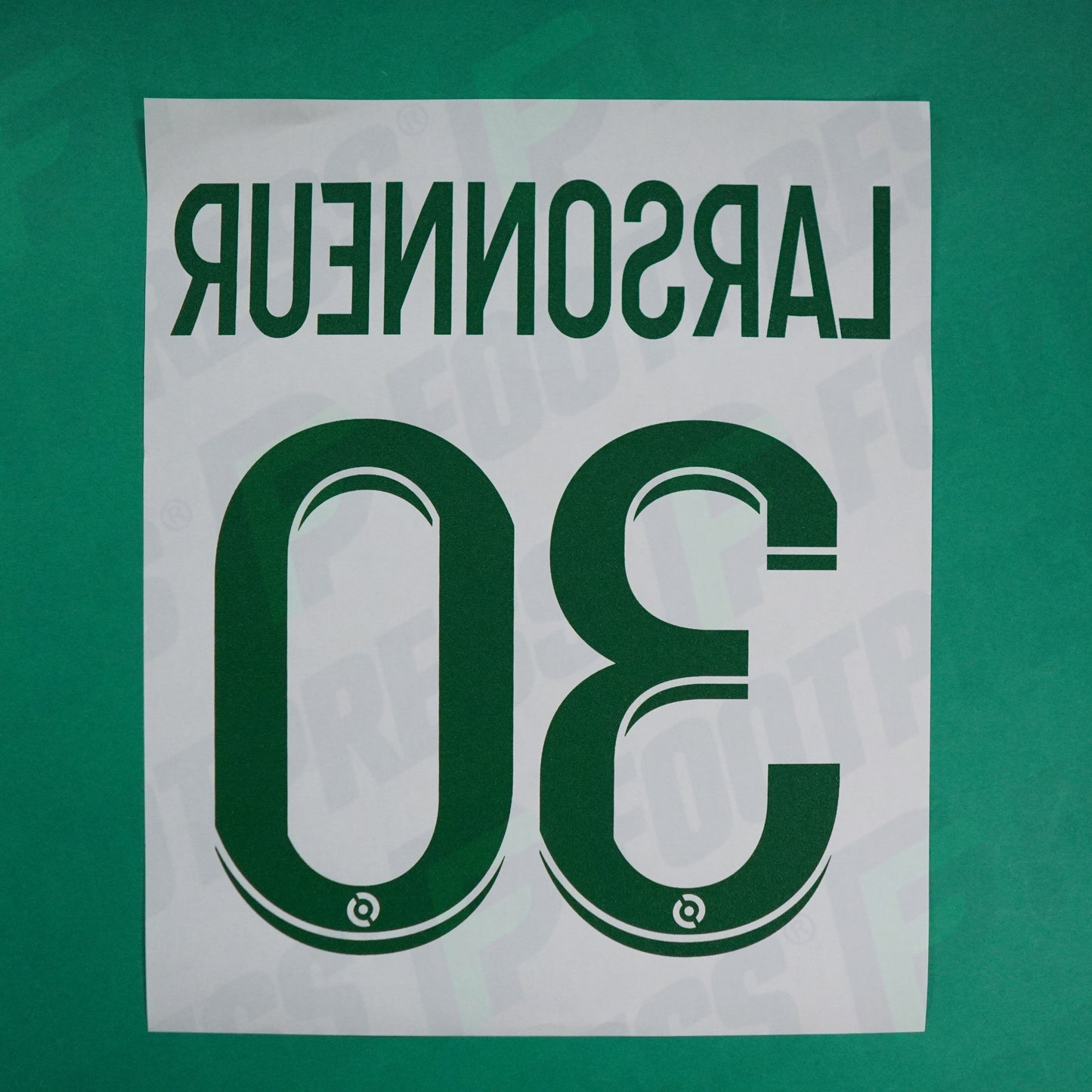 Flocage Officiel - AS Saint-Etienne, Larsonneur, 2023/2024, Maillot Anniversaire GK, Vert foncé