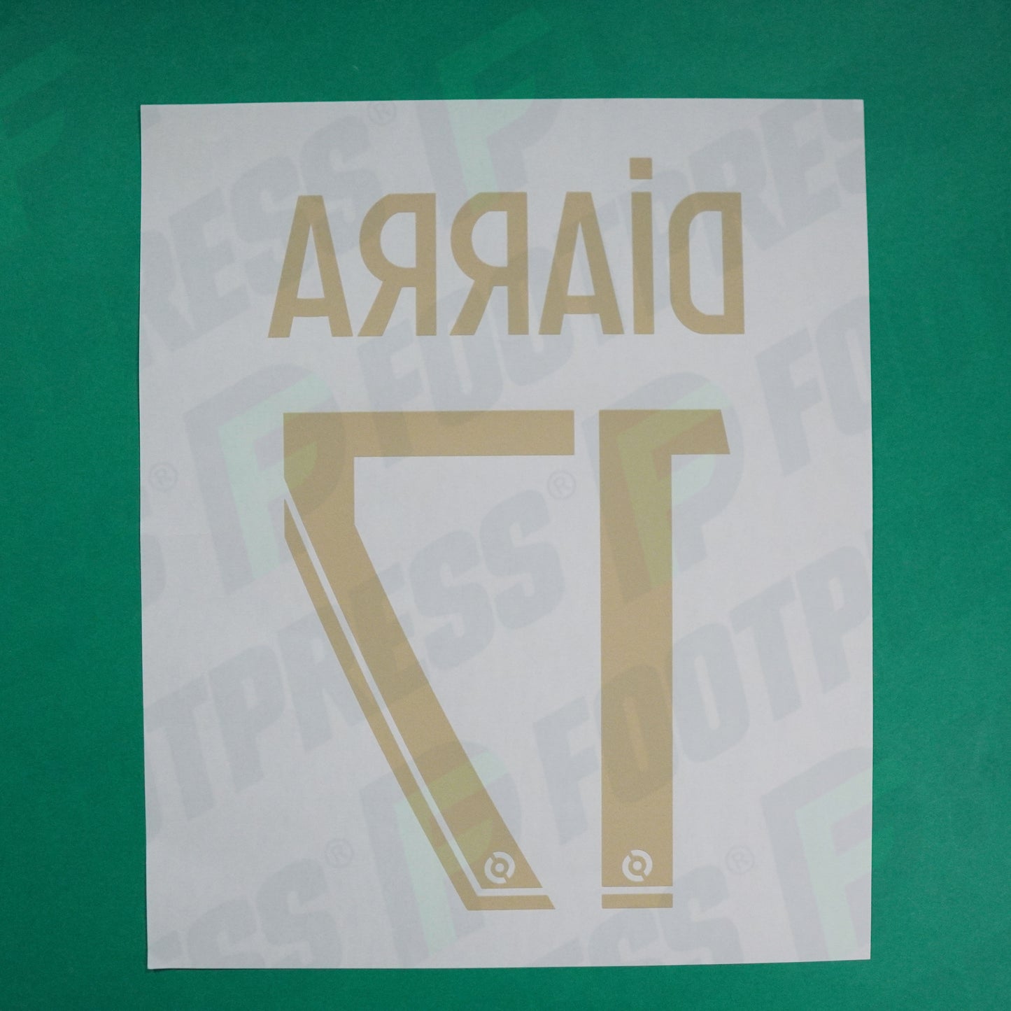 Flocage Officiel - AS Saint-Etienne, Diarra, 2023/2024, Maillot Anniversaire, Doré