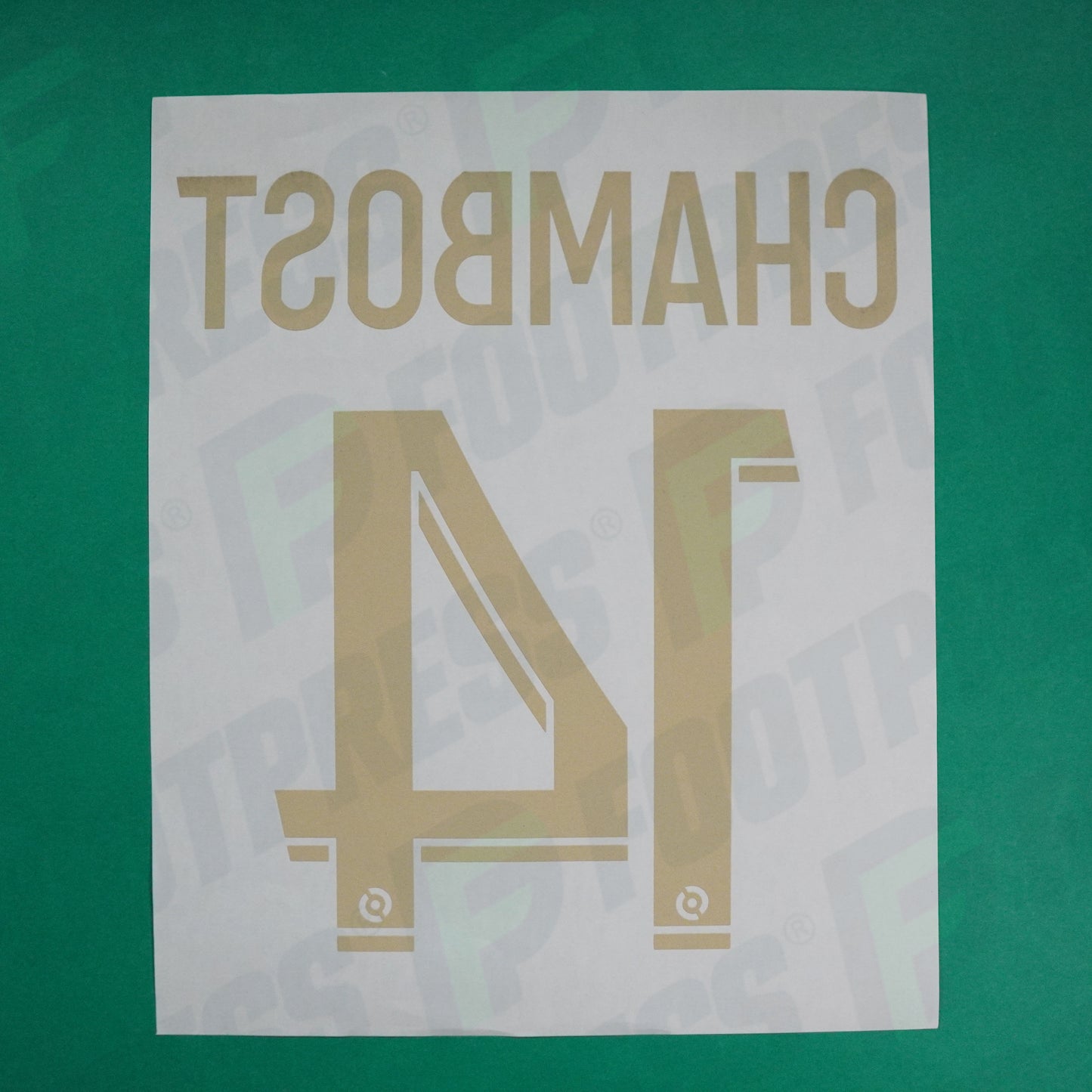 Flocage Officiel - AS Saint-Etienne, Chambost, 2023/2024, Maillot Anniversaire, Doré